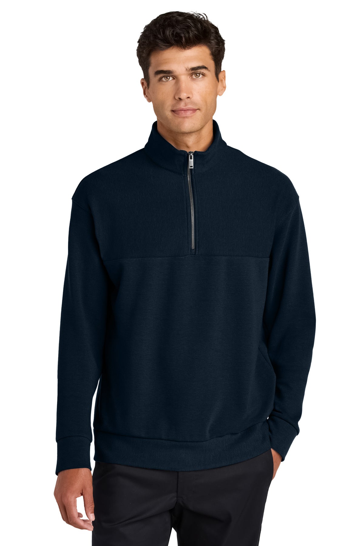 Linear Texture Quarter-Zip