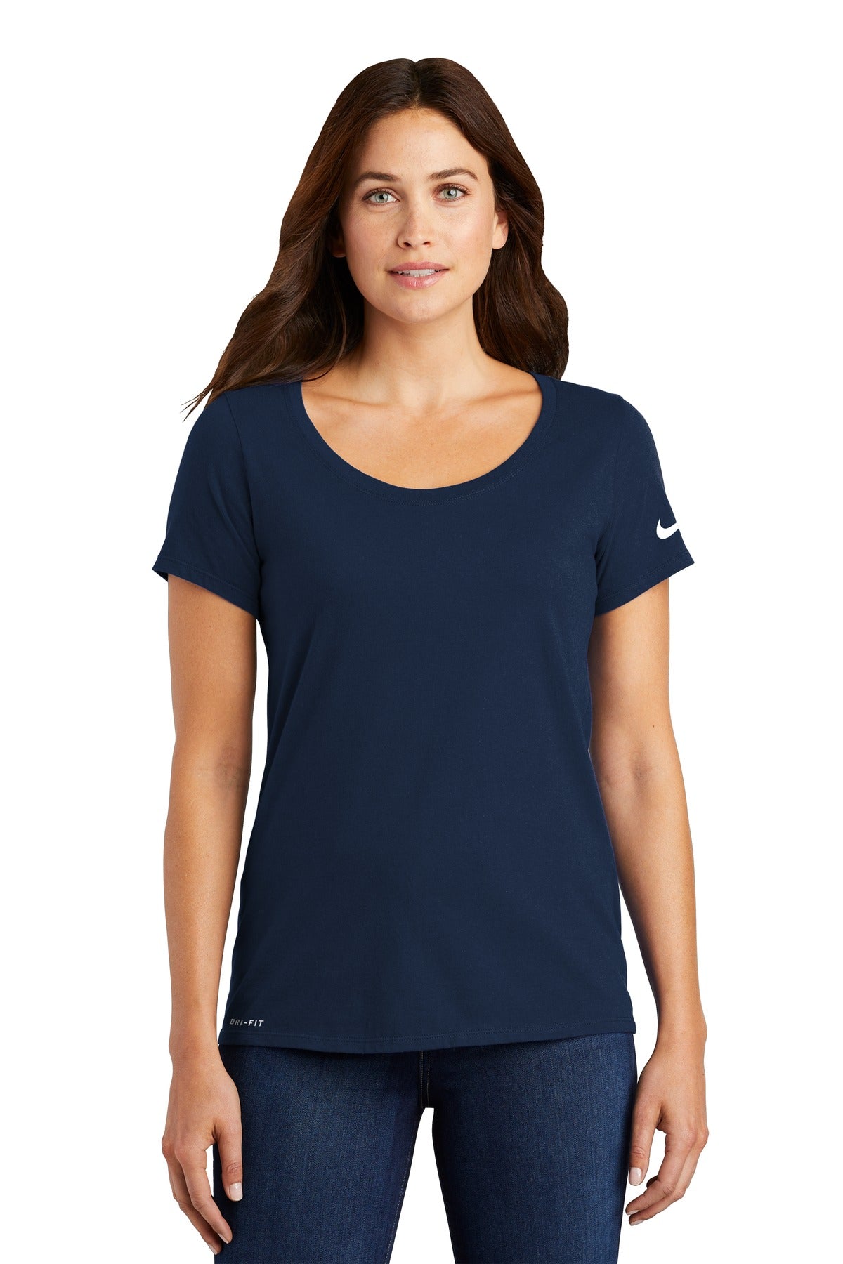 Women's Dri-FIT Cotton/Poly Scoop Neck Tee