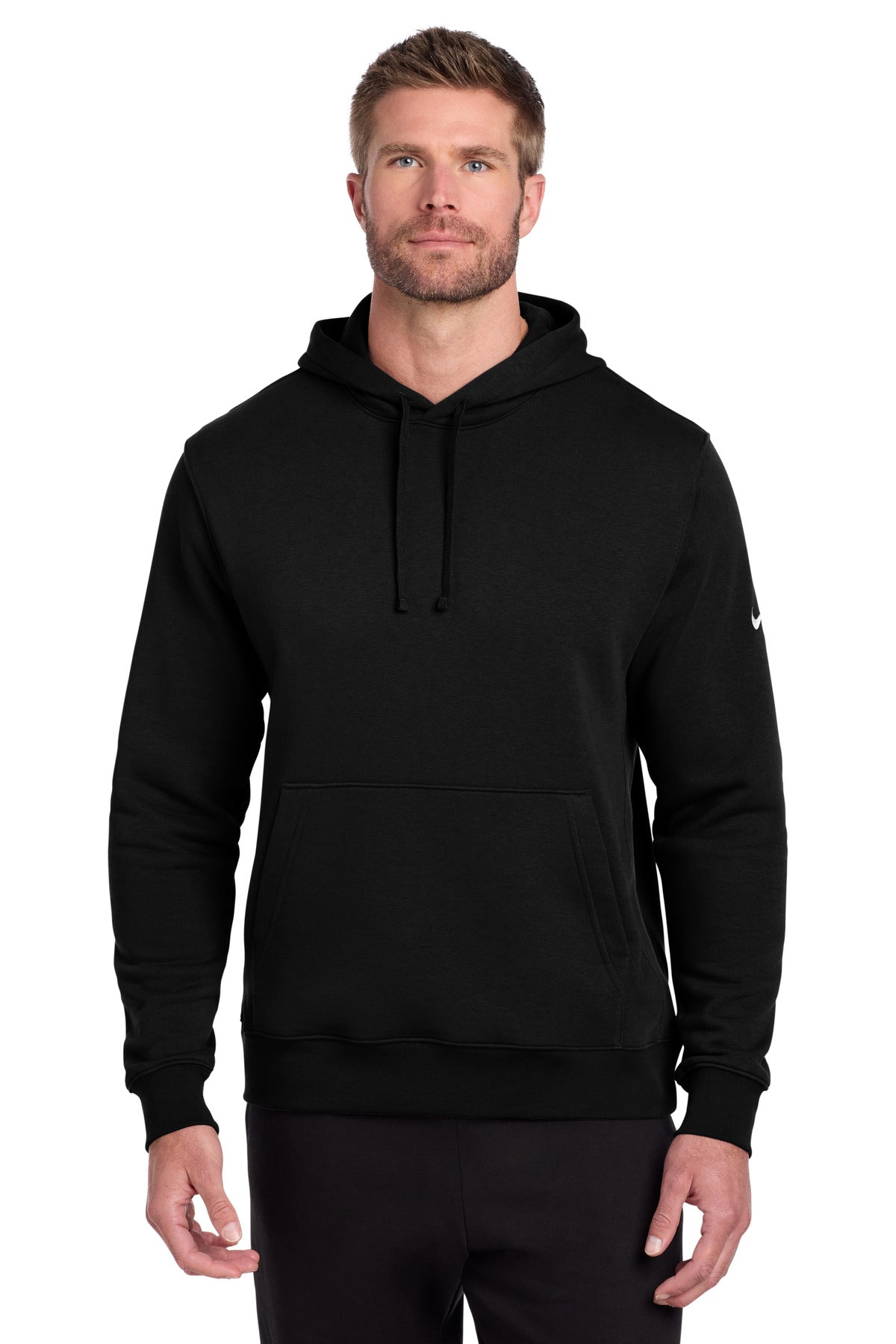 Club Fleece Sleeve Swoosh Pullover Hoodie