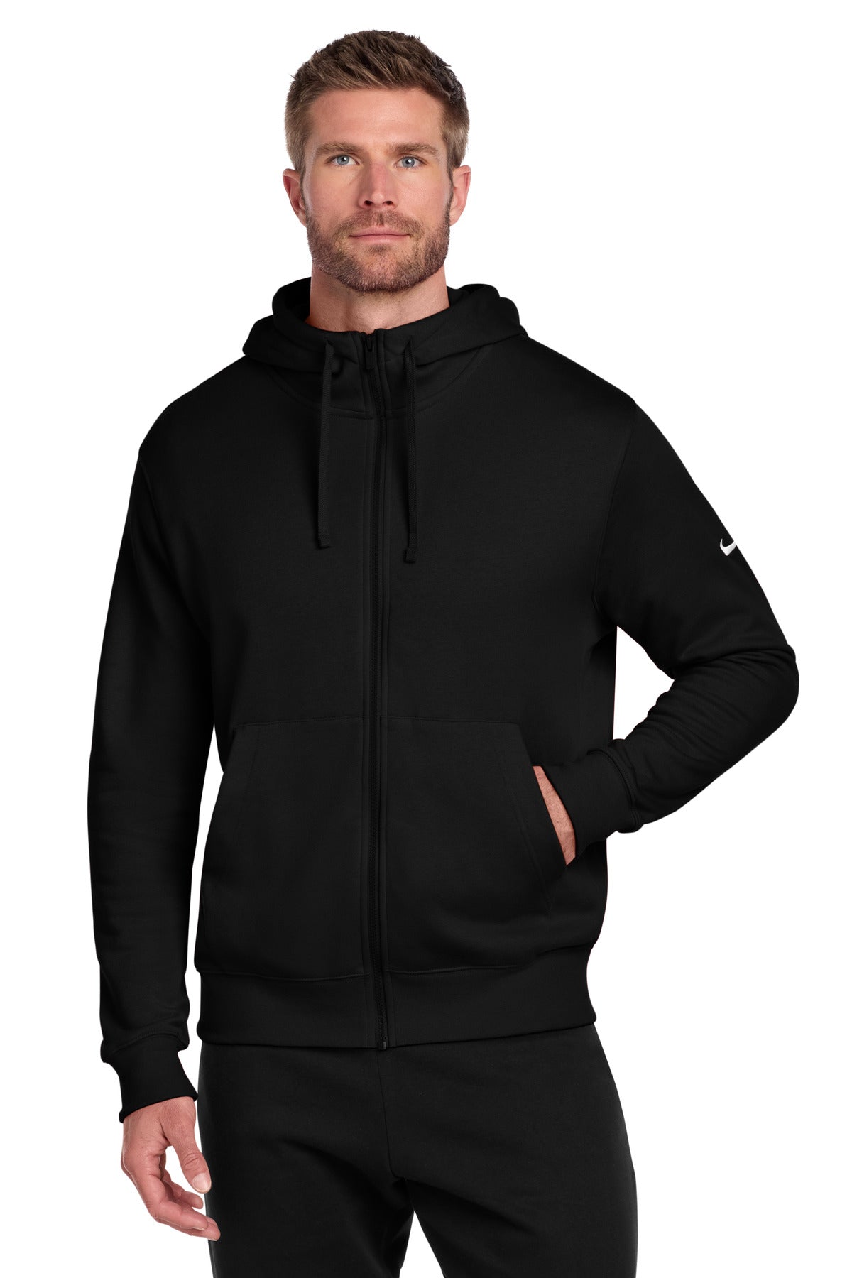 Club Fleece Sleeve Swoosh Full-Zip Hoodie