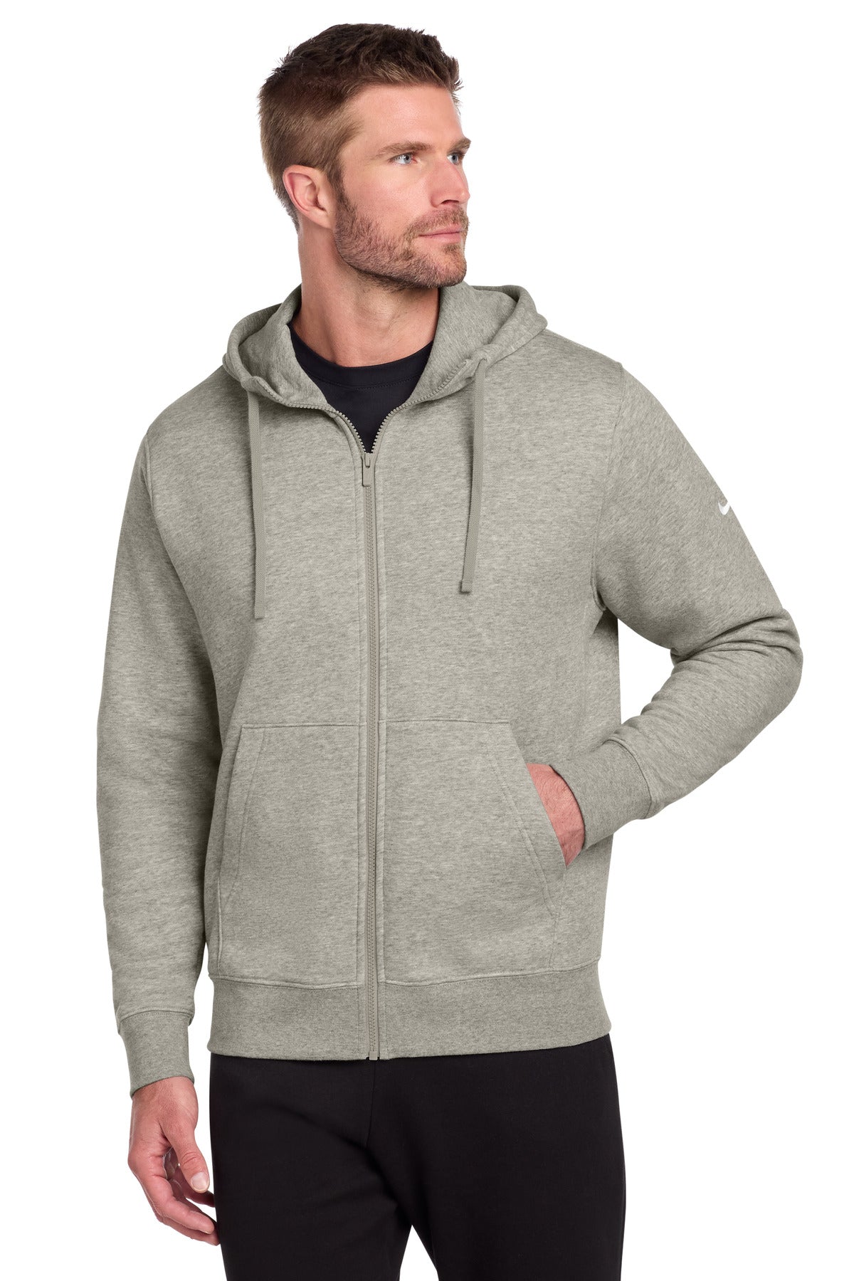 Club Fleece Sleeve Swoosh Full-Zip Hoodie