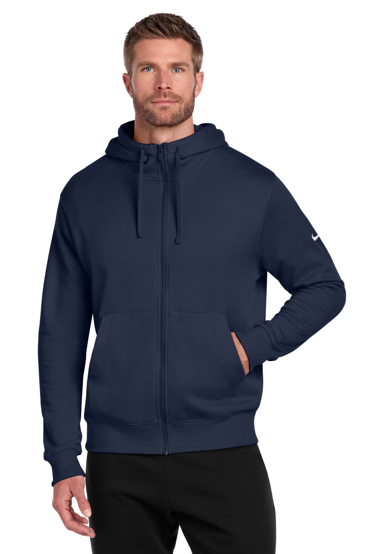 Club Fleece Sleeve Swoosh Full-Zip Hoodie