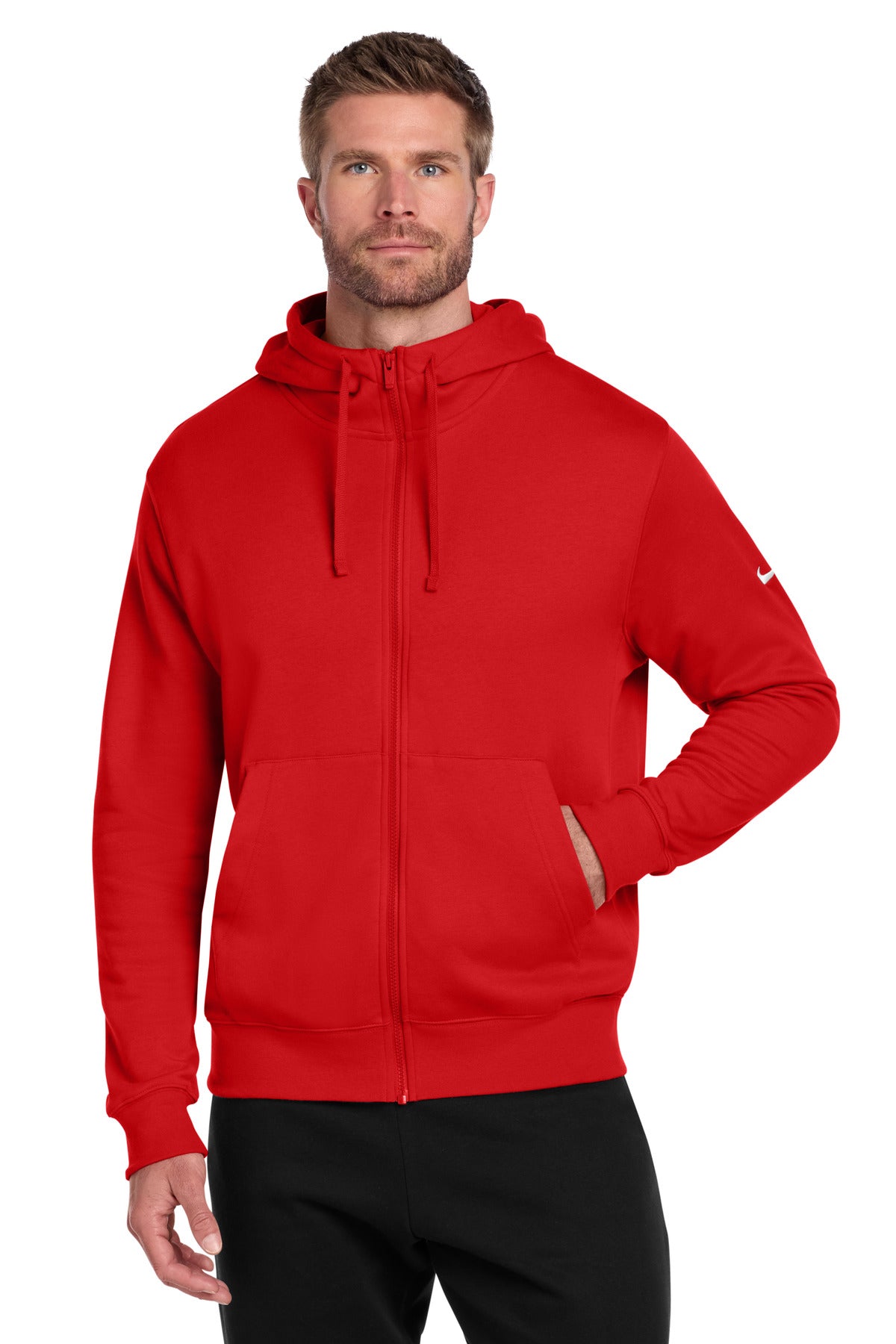 Club Fleece Sleeve Swoosh Full-Zip Hoodie