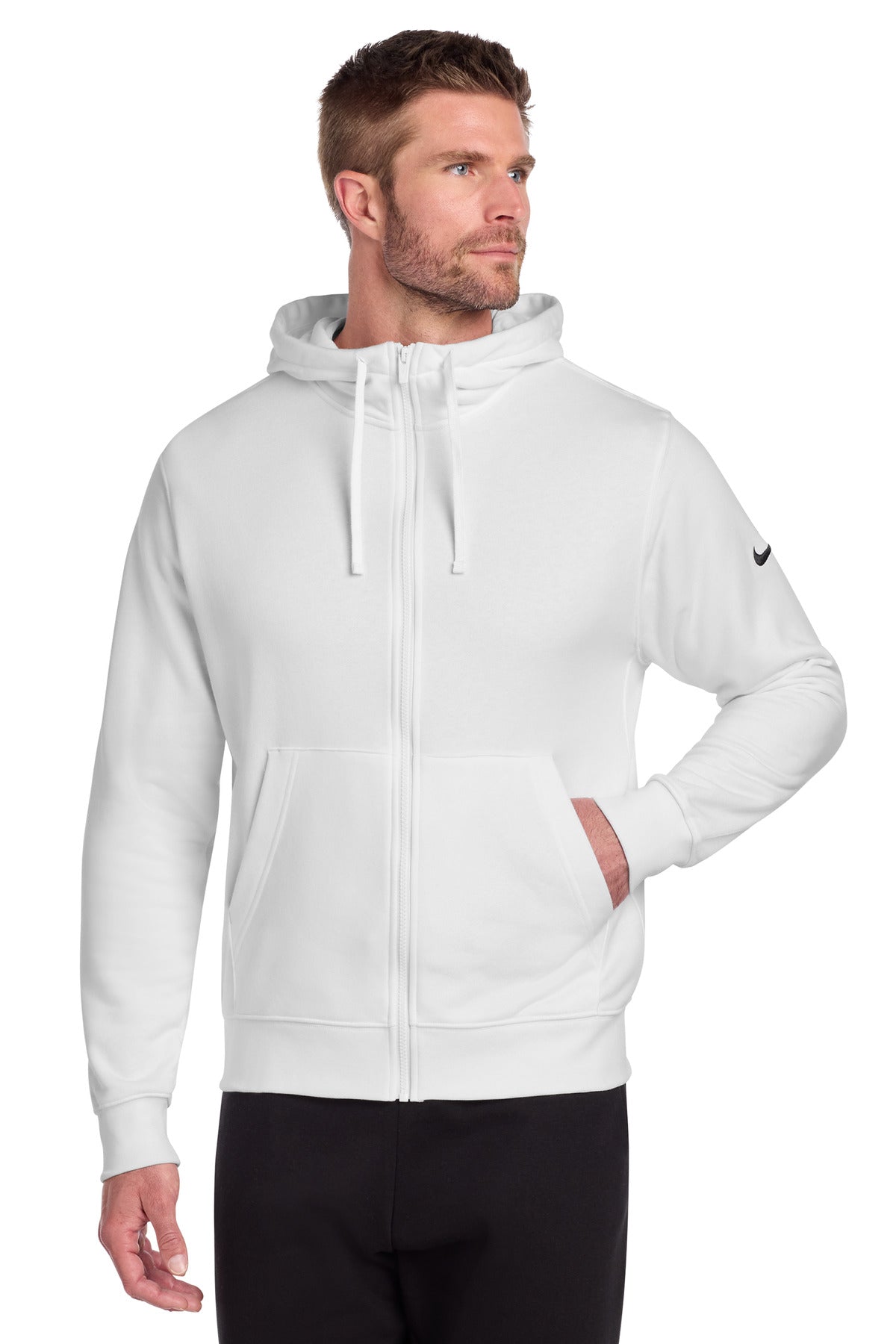 Club Fleece Sleeve Swoosh Full-Zip Hoodie