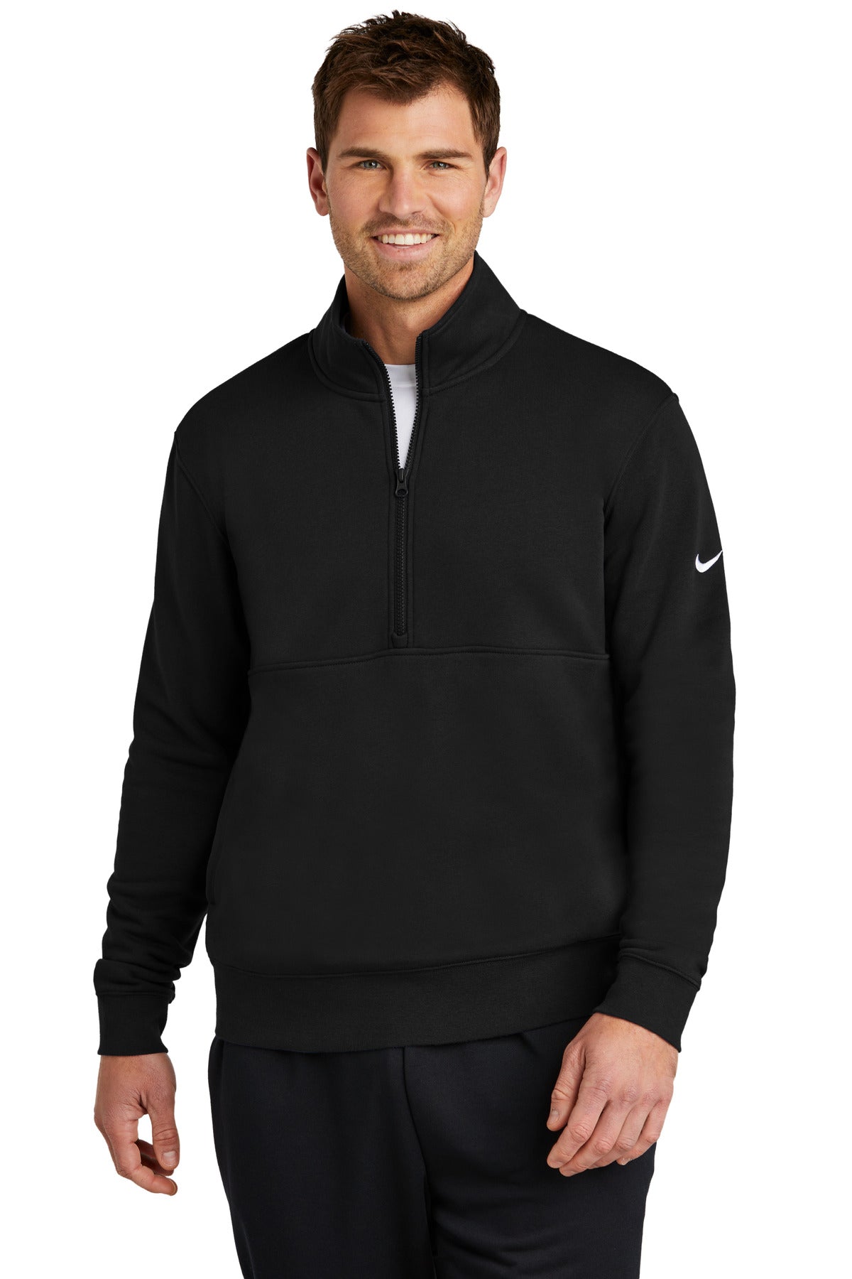 Club Fleece Sleeve Swoosh 1/2-Zip