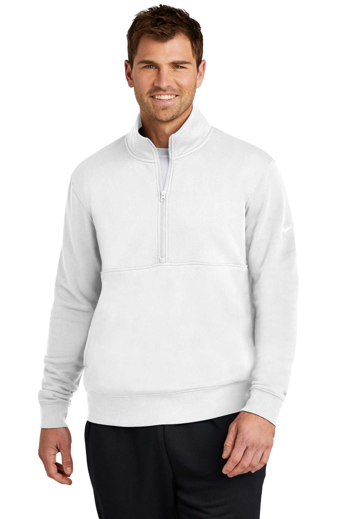 Club Fleece Sleeve Swoosh 1/2-Zip