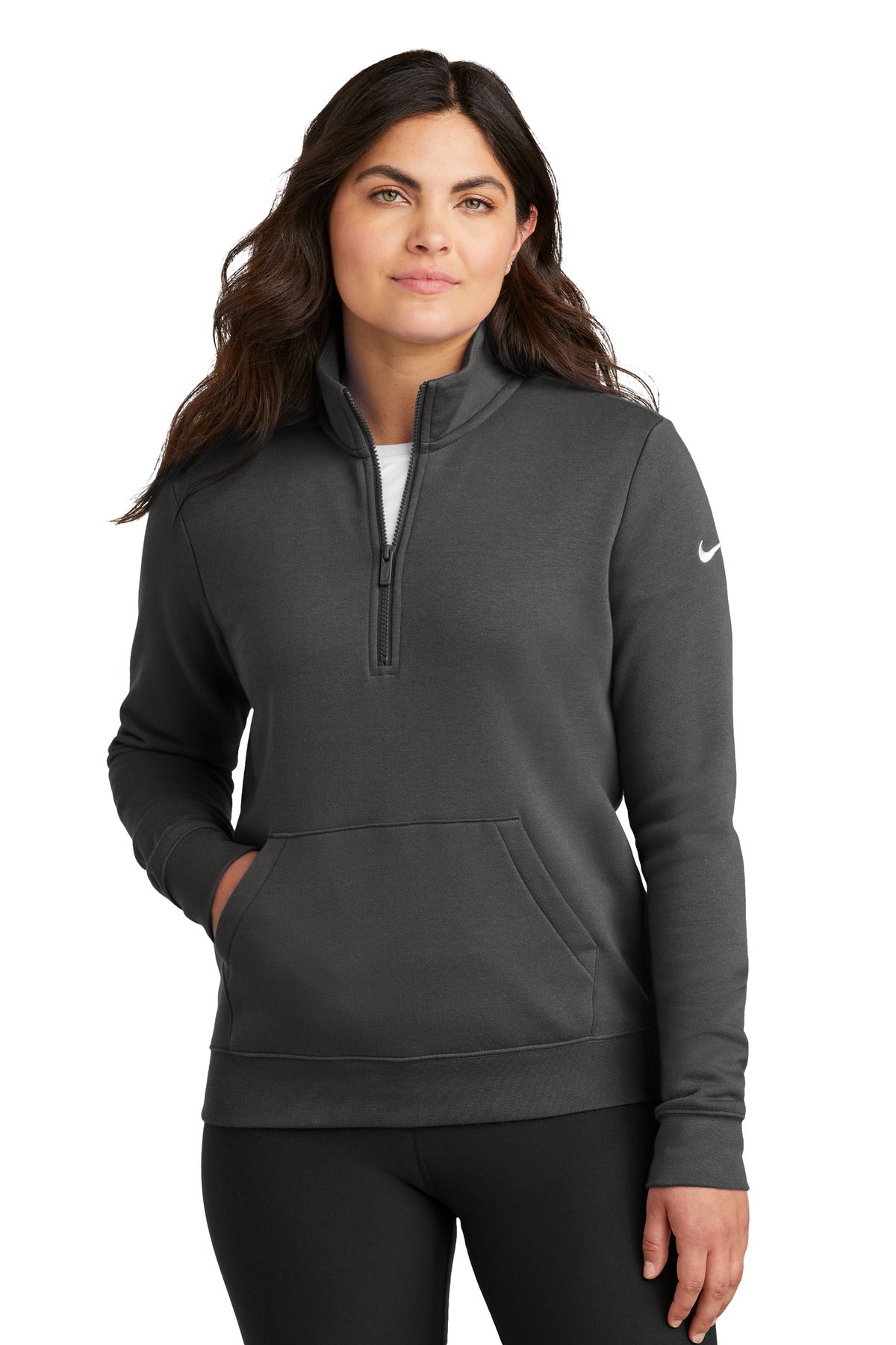 Women's Club Fleece Sleeve Swoosh 1/2-Zip