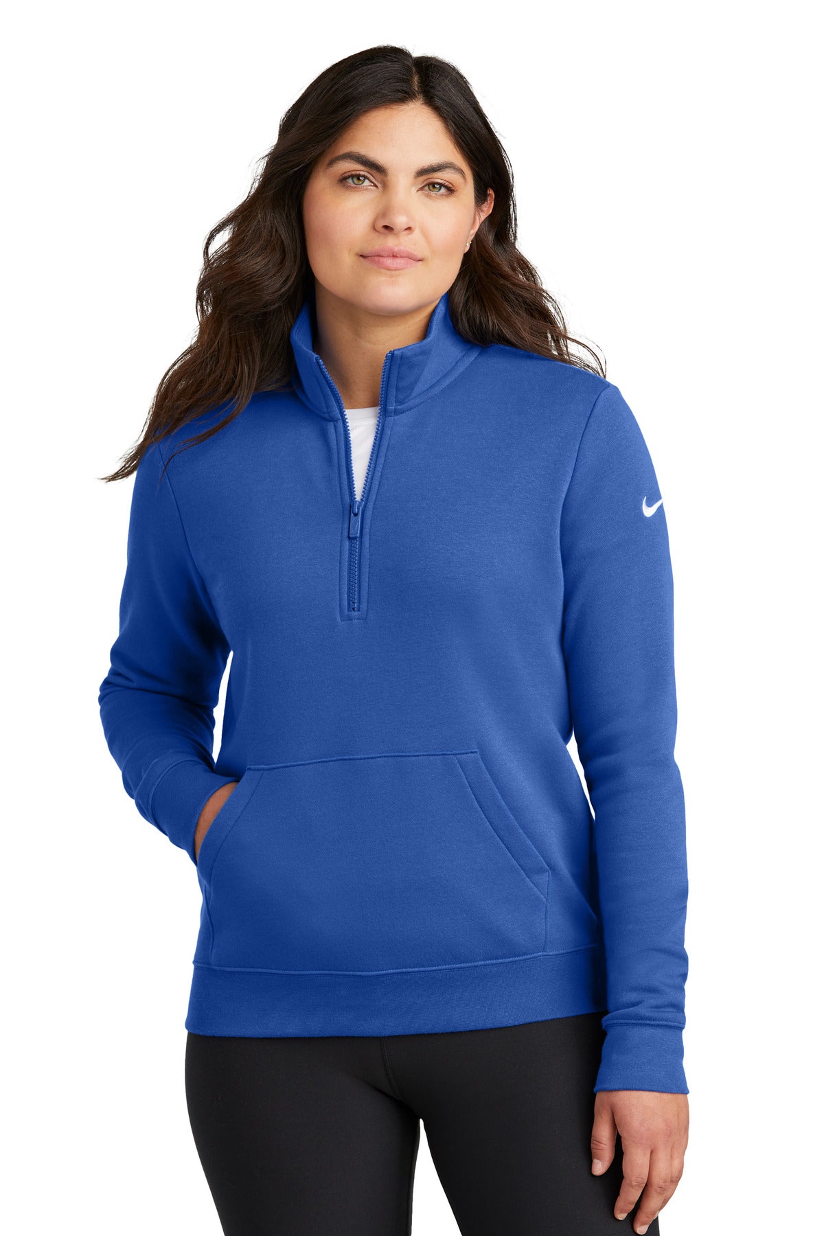 Women's Club Fleece Sleeve Swoosh 1/2-Zip