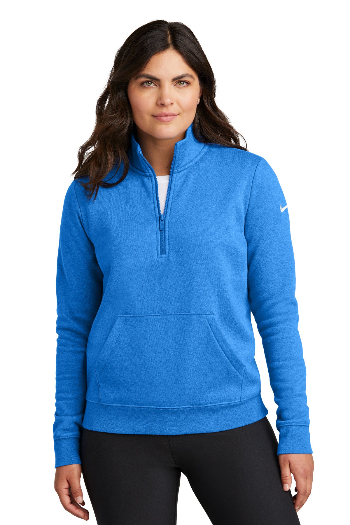 Women's Club Fleece Sleeve Swoosh 1/2-Zip