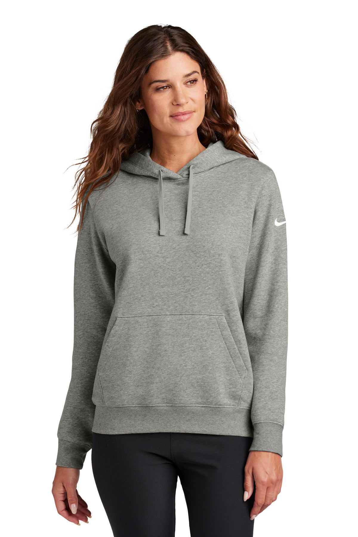 Women's Club Fleece Sleeve Swoosh Pullover Hoodie