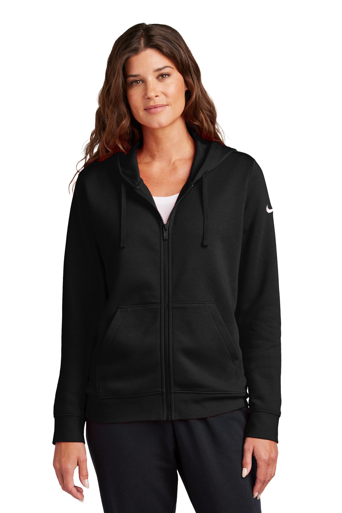 Women's Club Fleece Sleeve Swoosh Full-Zip Hoodie