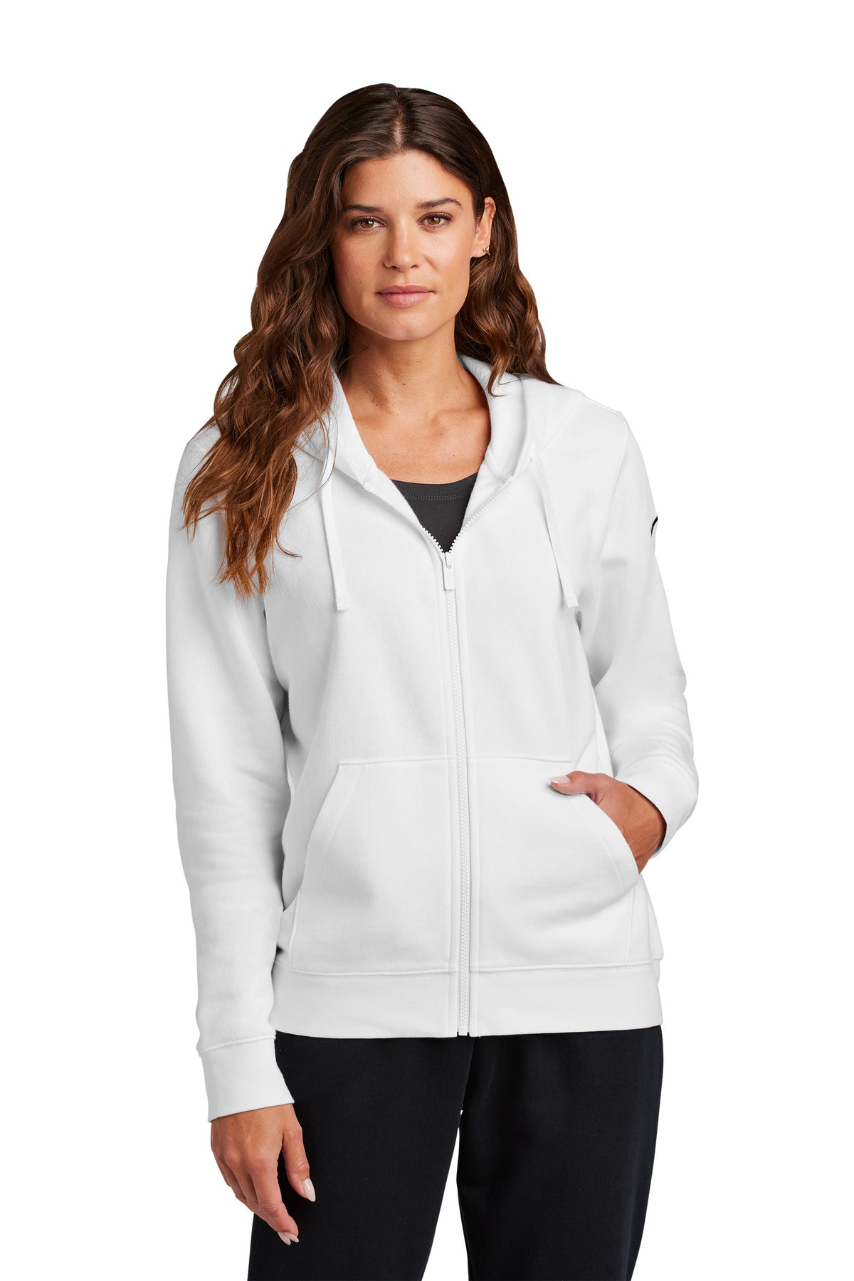 Women's Club Fleece Sleeve Swoosh Full-Zip Hoodie