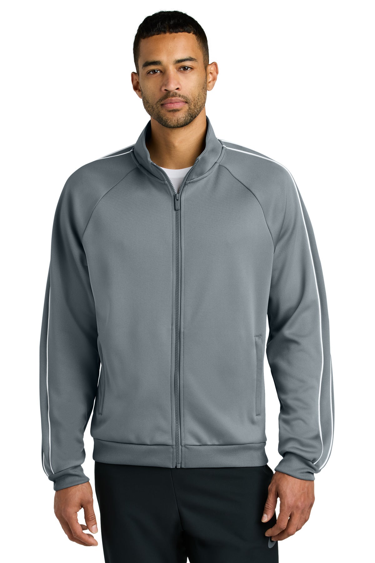 Iconic Track Jacket with Dual Piping