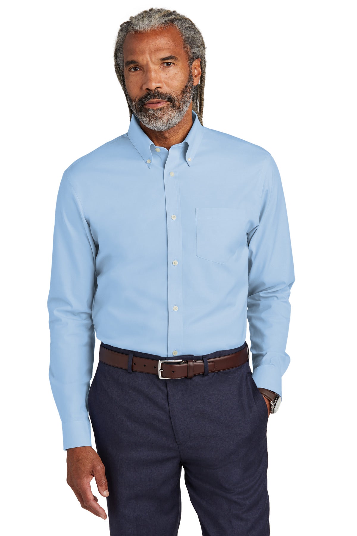 Tall Wrinkle-Free Stretch Pinpoint Shirt