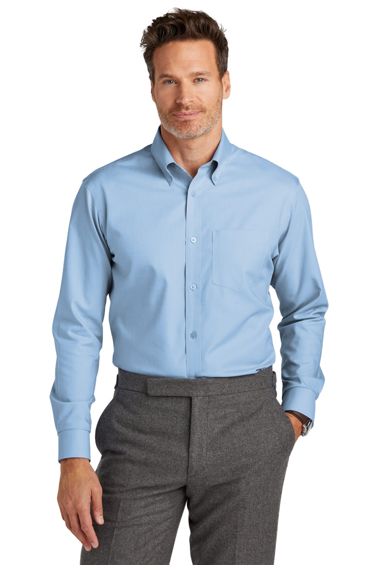 Tall Wrinkle-Free Stretch Nailhead Shirt