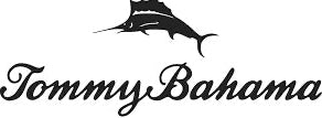Tommy Bahama logo with a marlin silhouette on a white background
