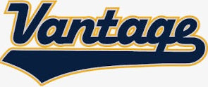 Vantage logo with blue and yellow text