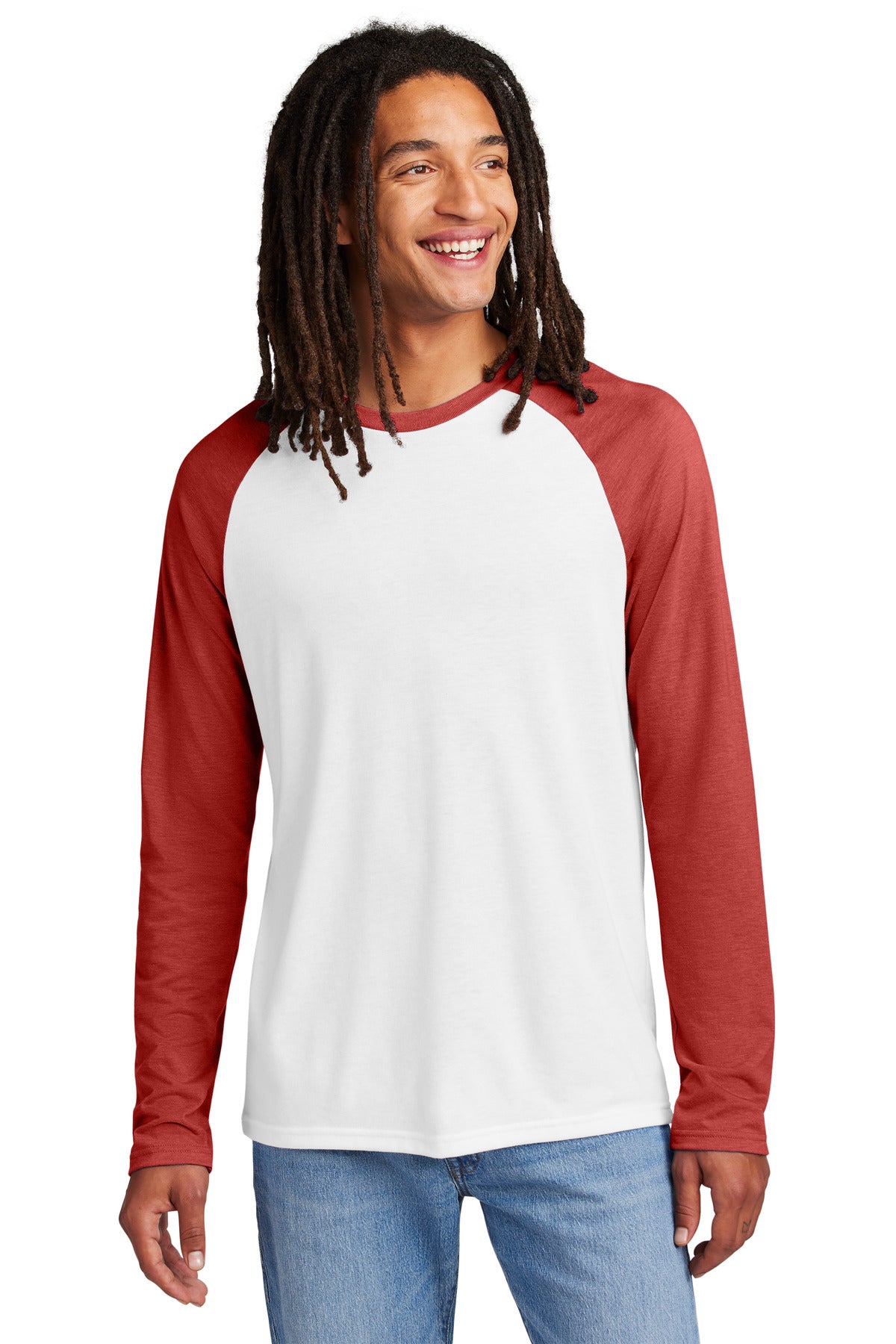 Unisex Tri-Blend Long Sleeve Colorblock Raglan