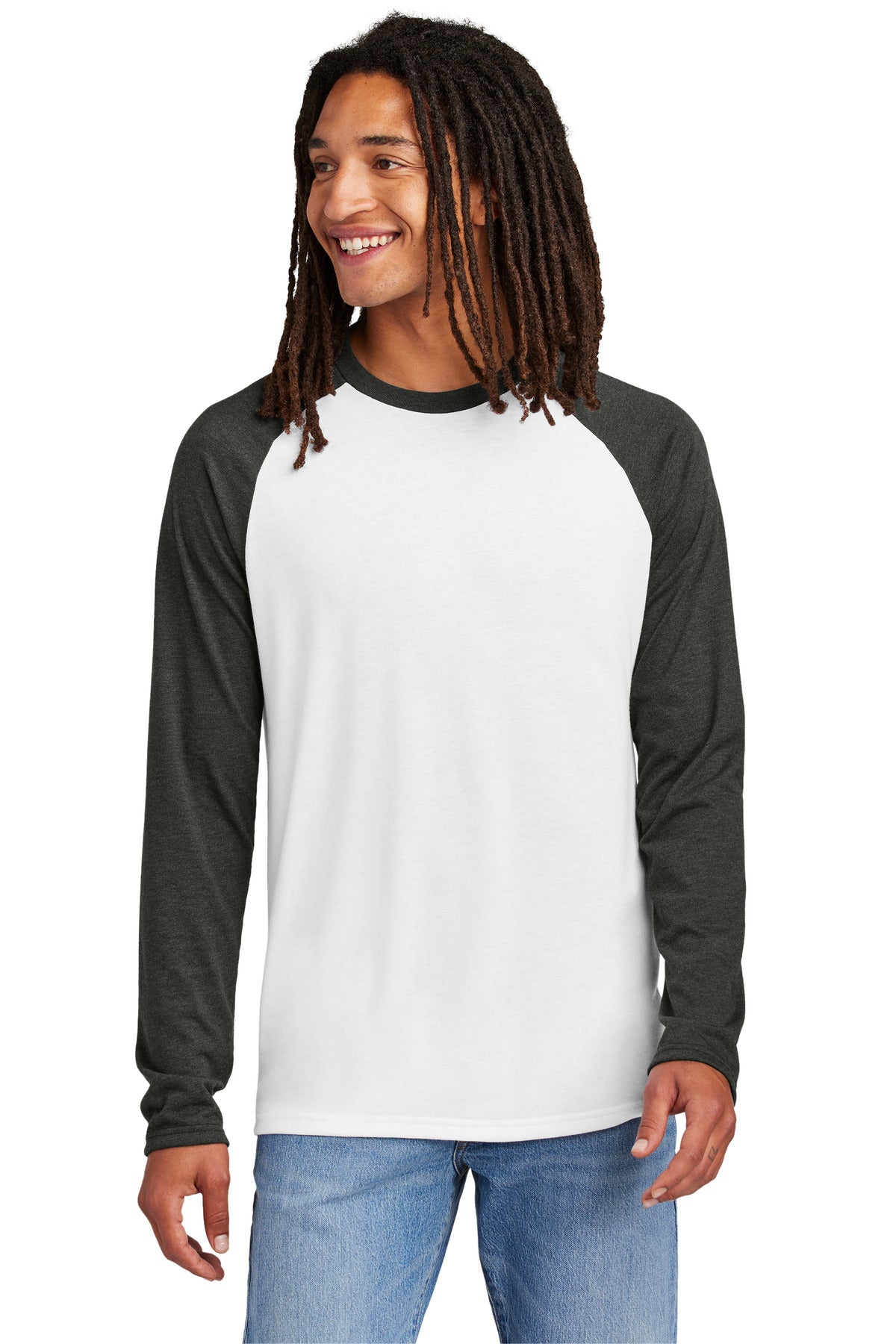 Unisex Tri-Blend Long Sleeve Colorblock Raglan