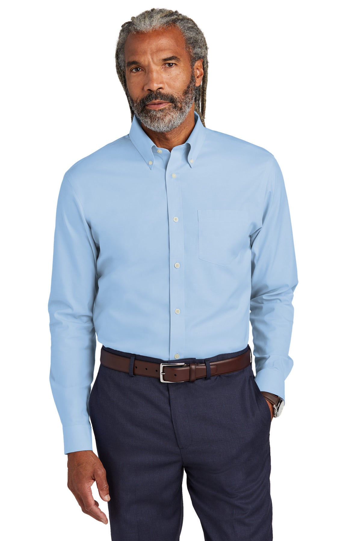 Wrinkle-Free Stretch Pinpoint Shirt