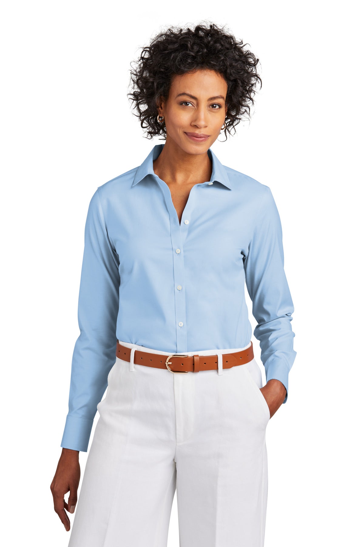 Women's Wrinkle-Free Stretch Pinpoint Shirt