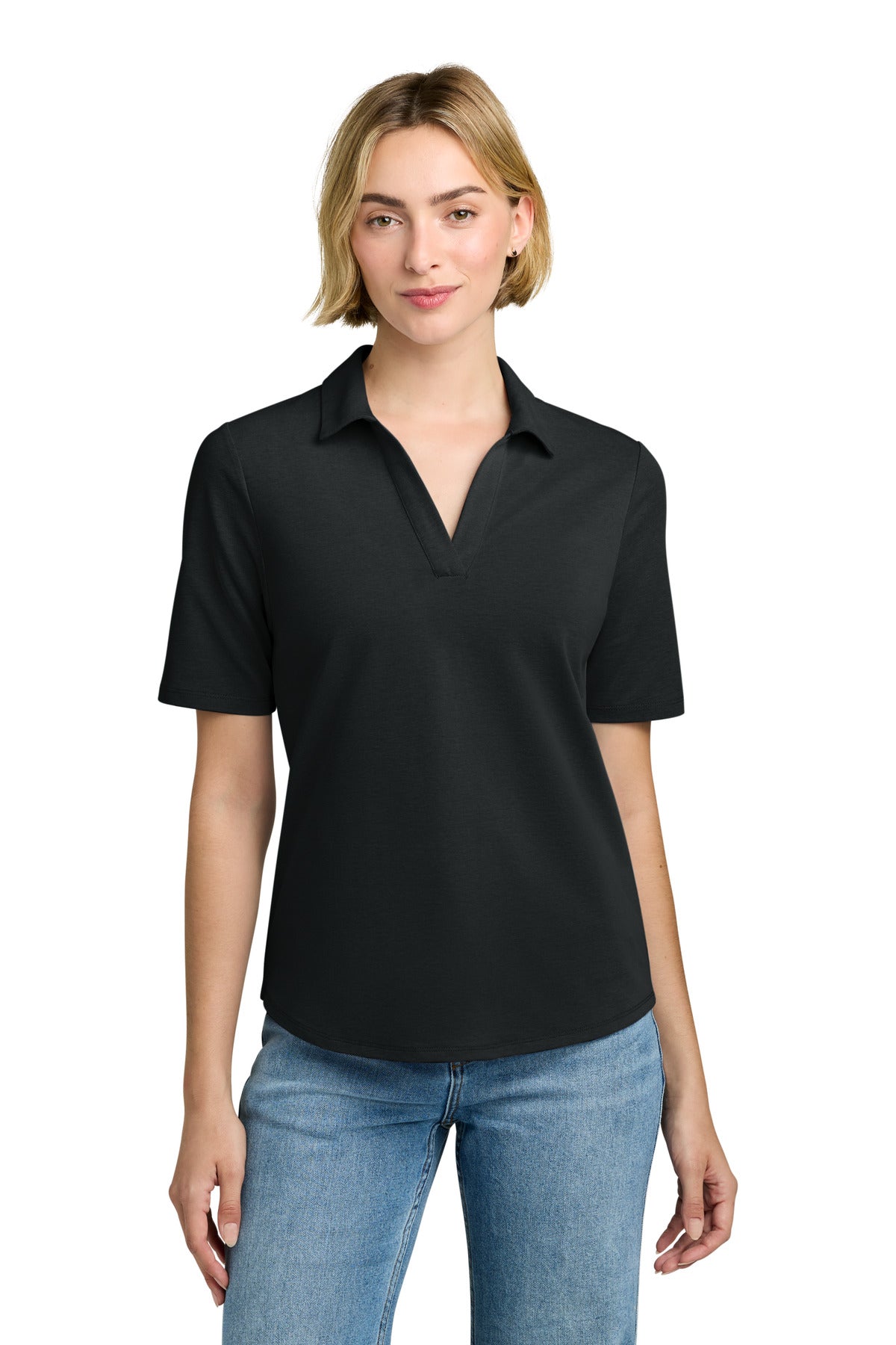 Women's Pinpoint Pique Polo