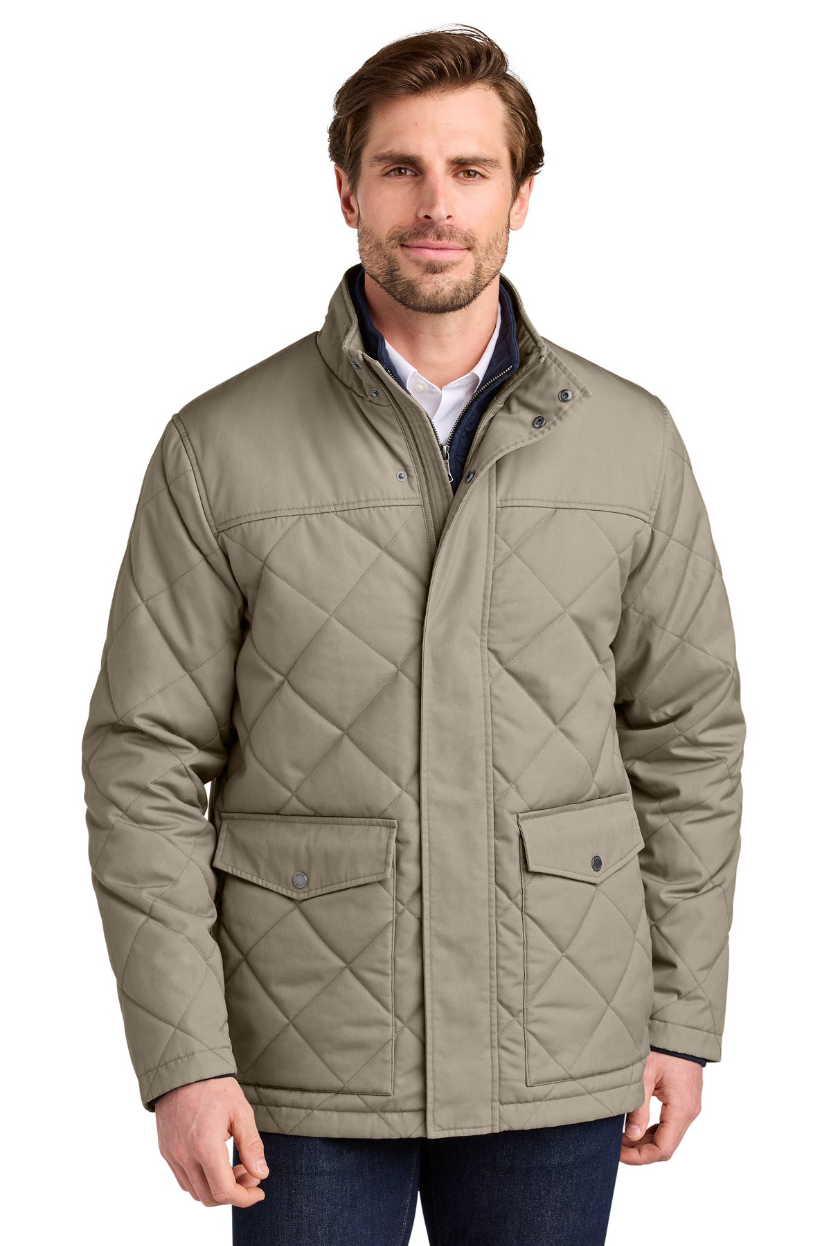 Diamond Quilted Water-Resistant Field Coat