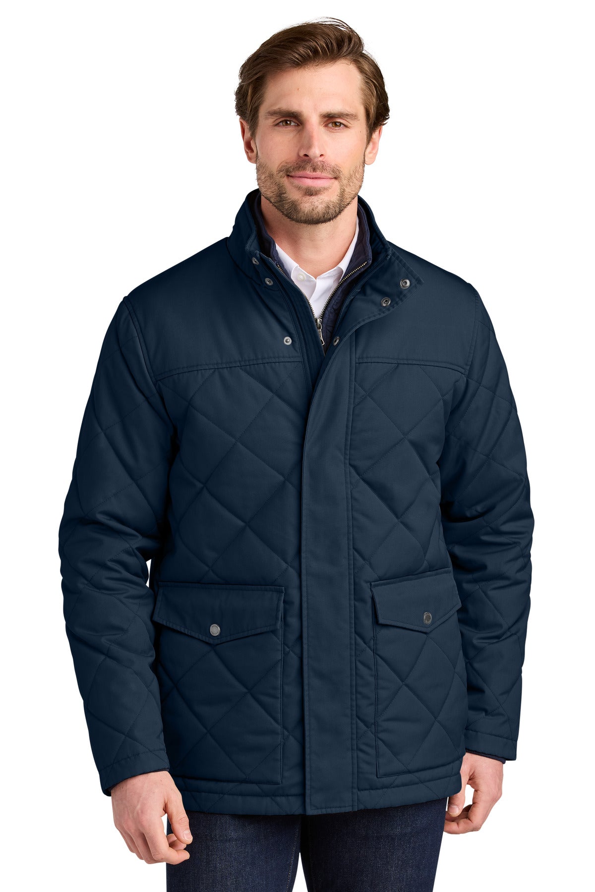 Diamond Quilted Water-Resistant Field Coat
