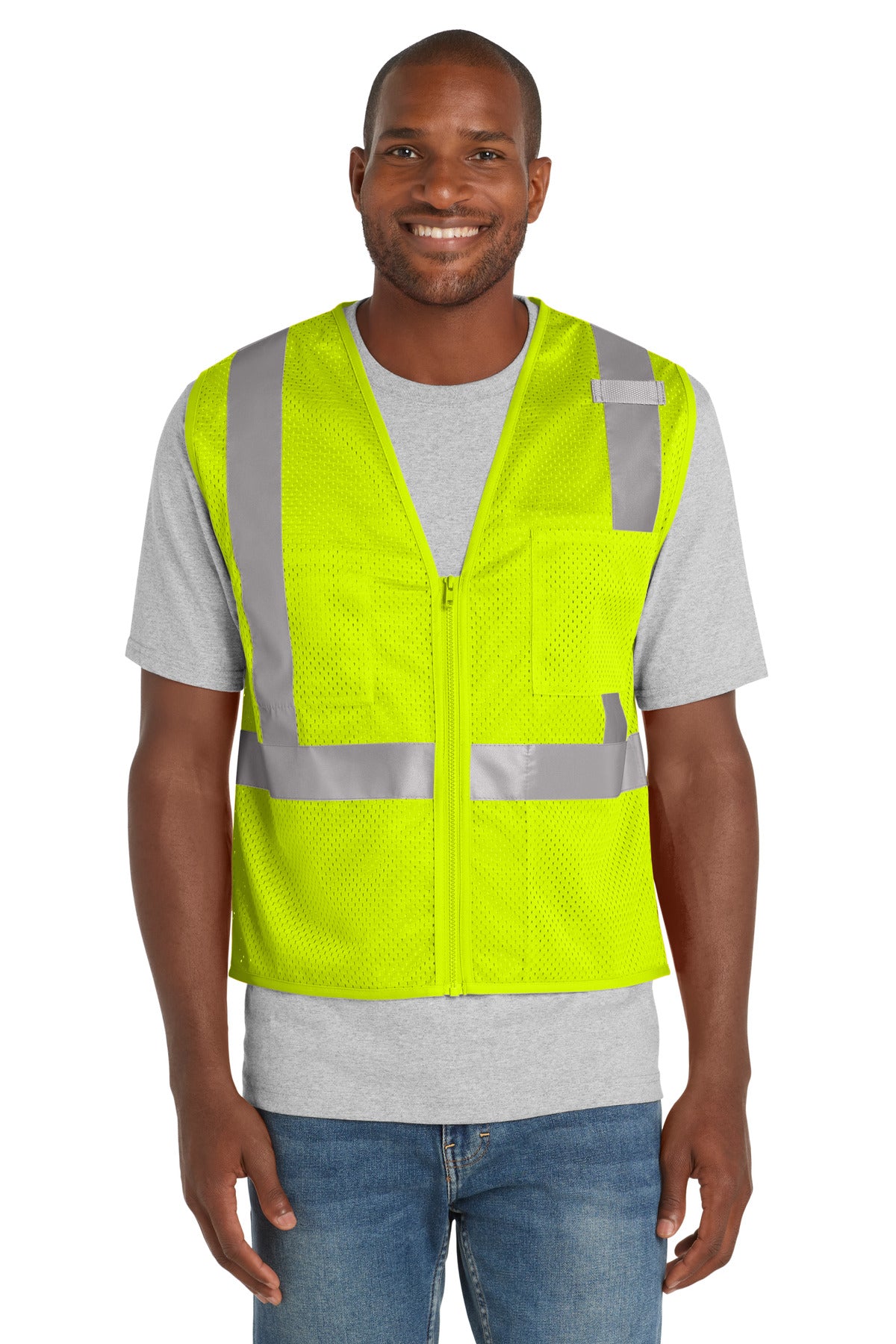 CornerStone  ®  ANSI 107 Class 2 Mesh Zippered Vest. CSV102
