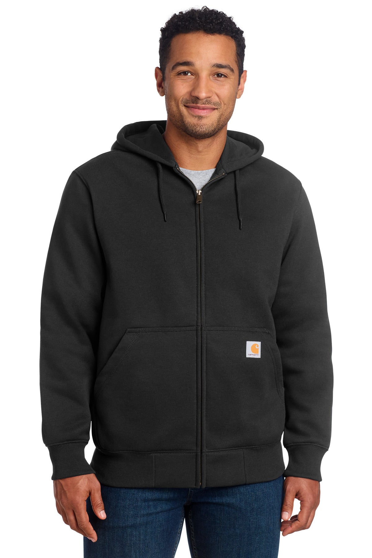Heavyweight Hooded Zip-Front Sweatshirt