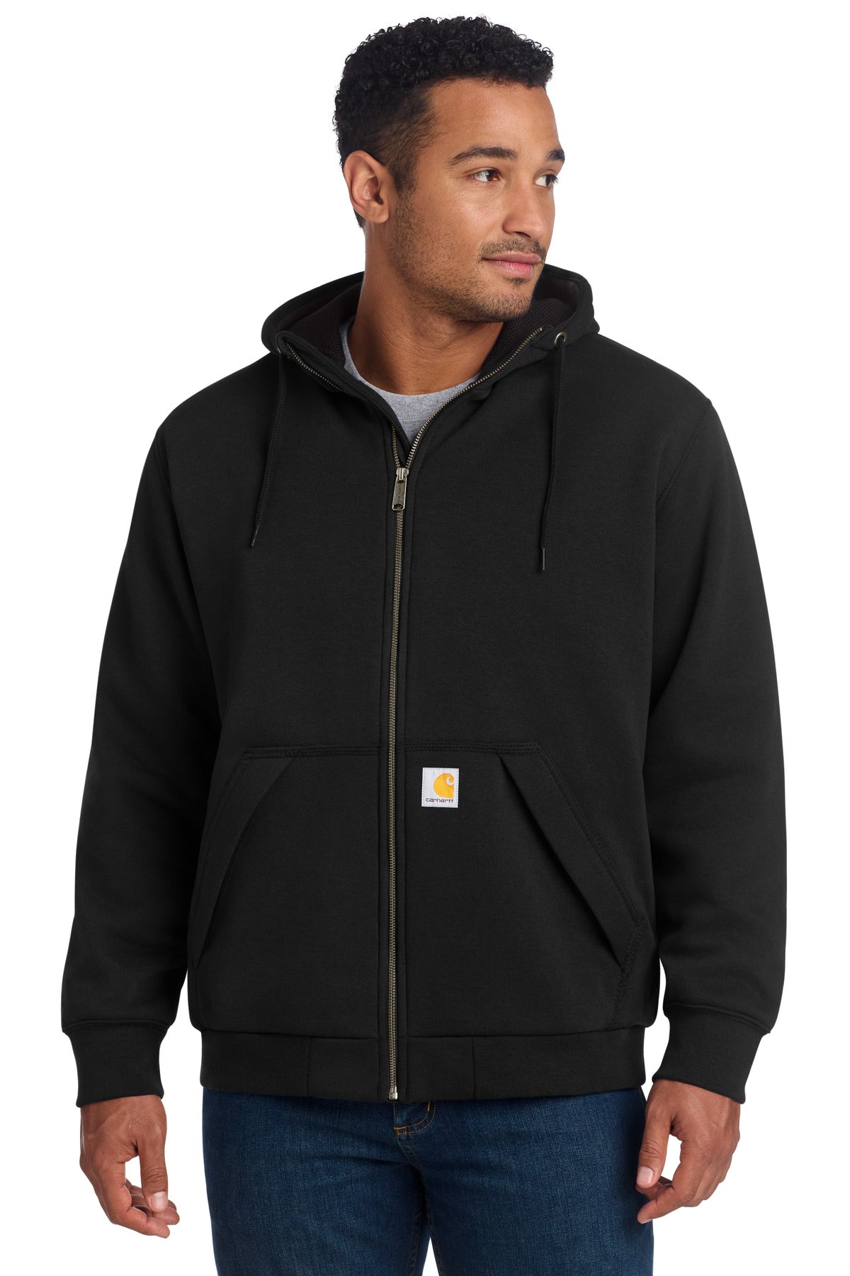 Midweight Thermal-Lined Full-Zip Sweatshirt