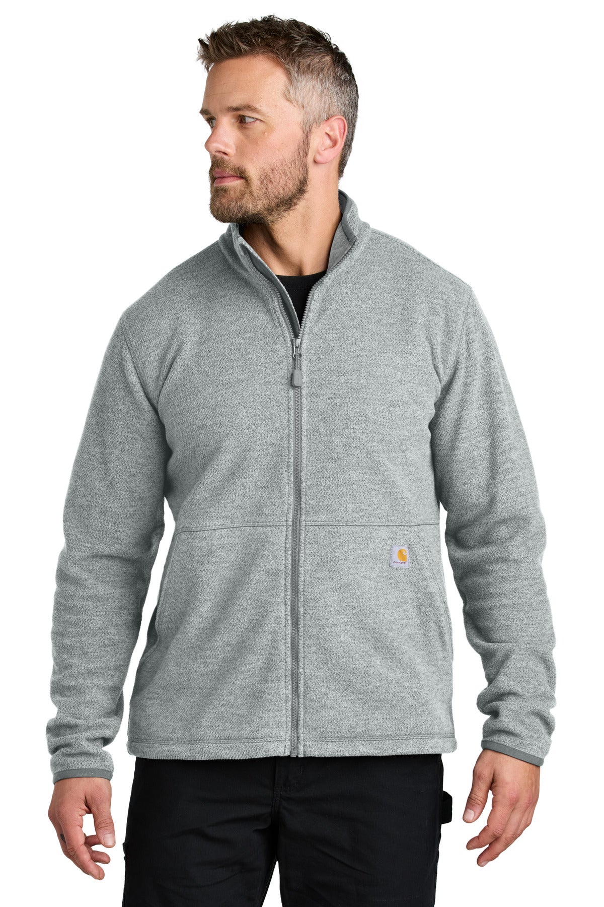 Textured Full-Zip Fleece Jacket