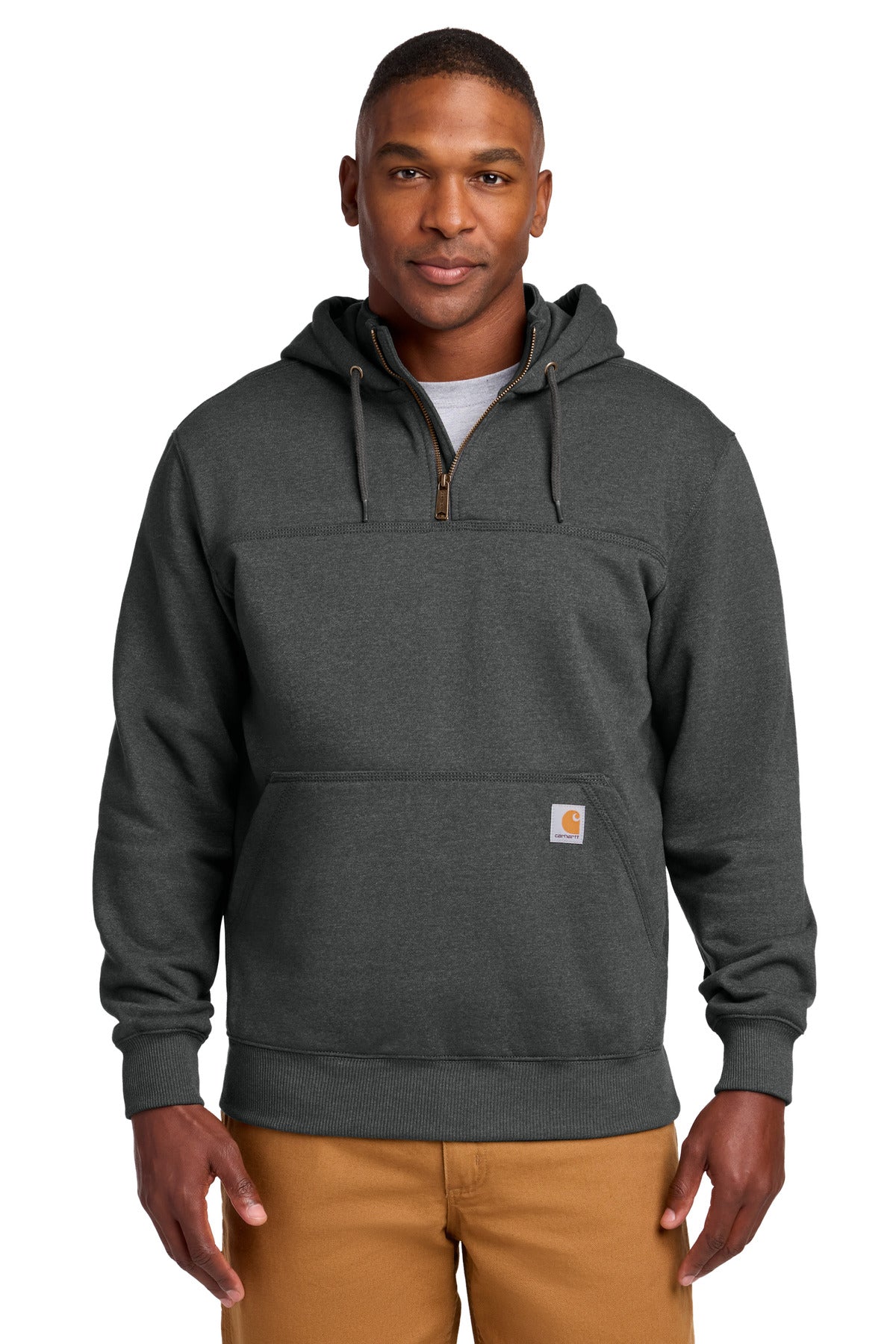 Tall Rain Defender Heavyweight Hooded Zip Mock Sweatshirt