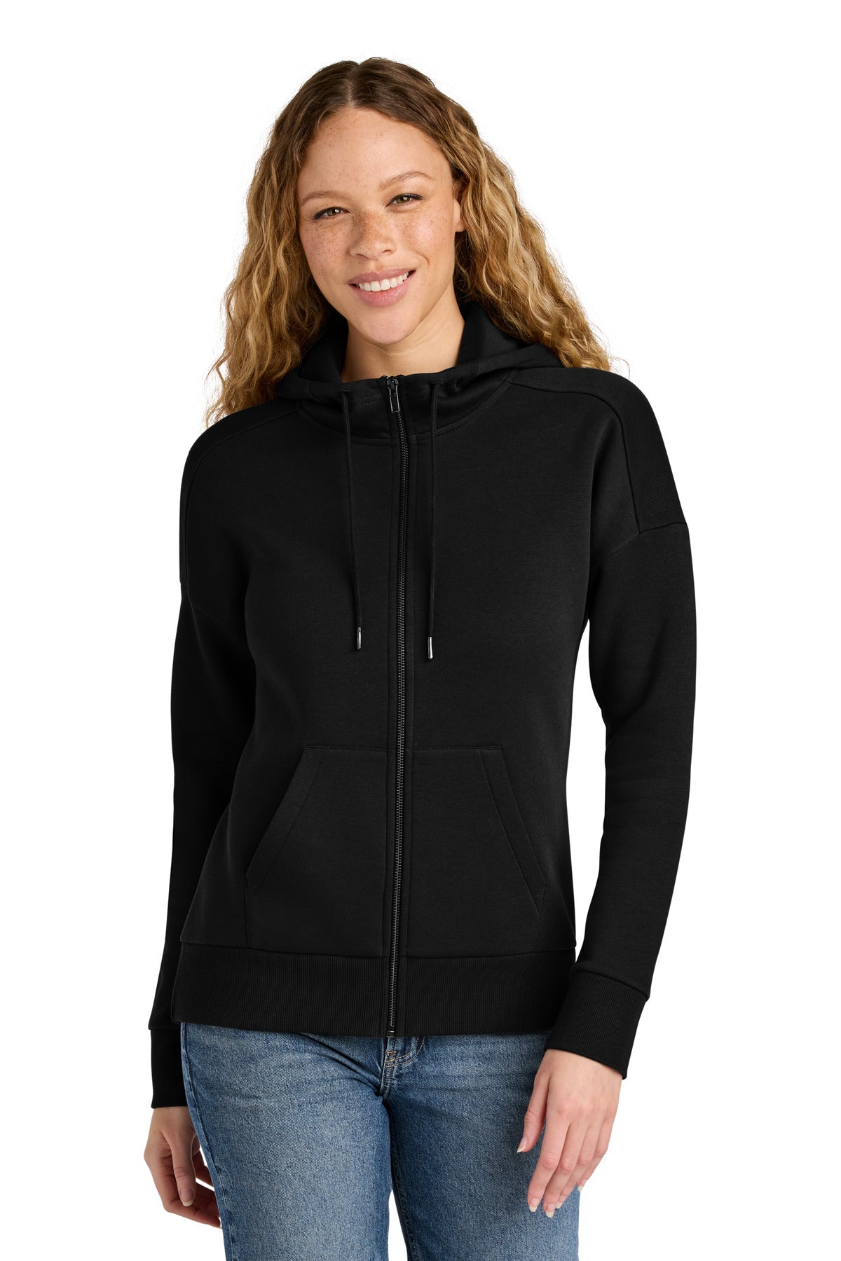 Women's Perfect Weight Fleece Drop Shoulder Full-Zip Hoodie