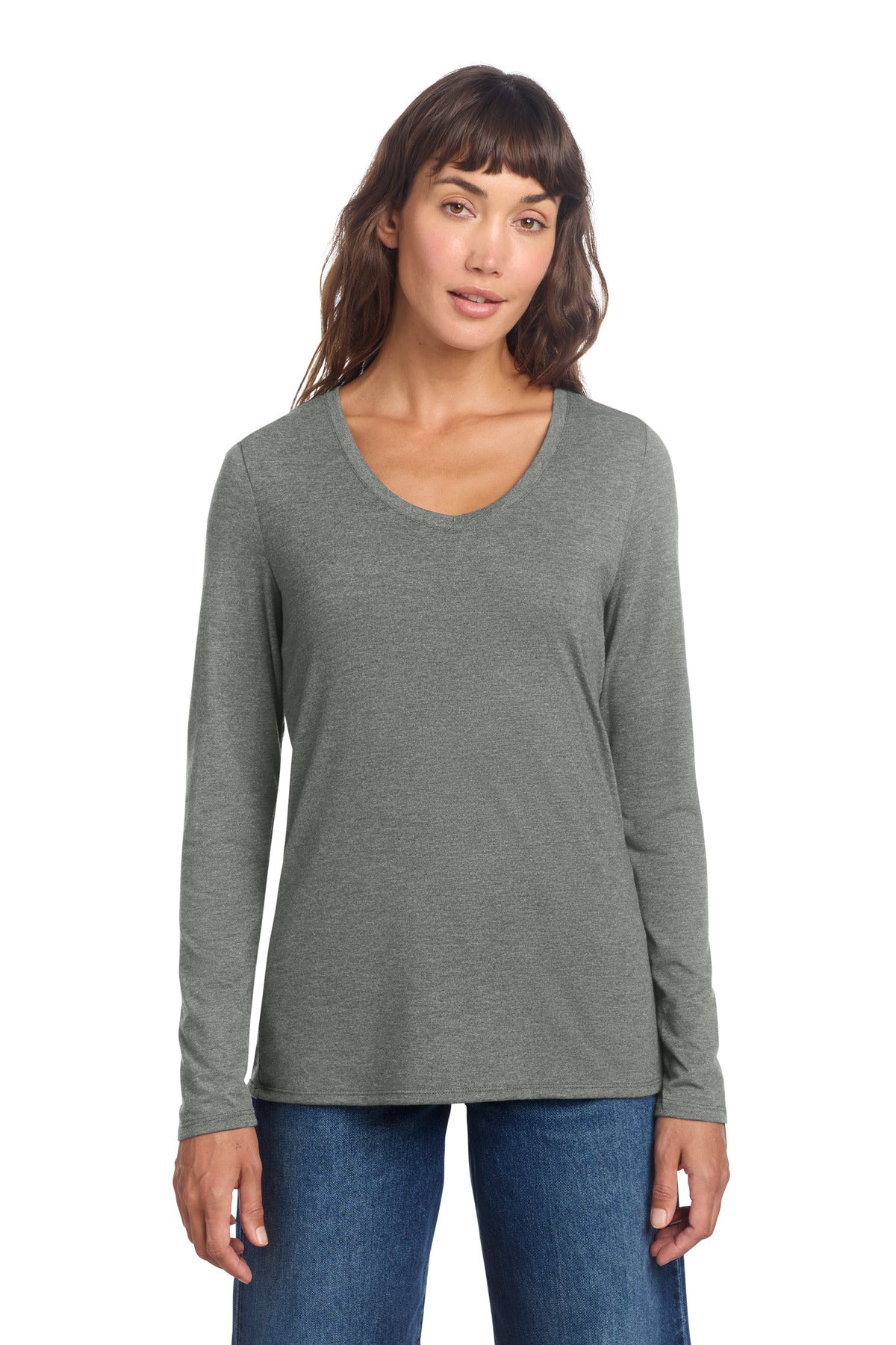 Women's Perfect Tri Long Sleeve V-Neck Tee