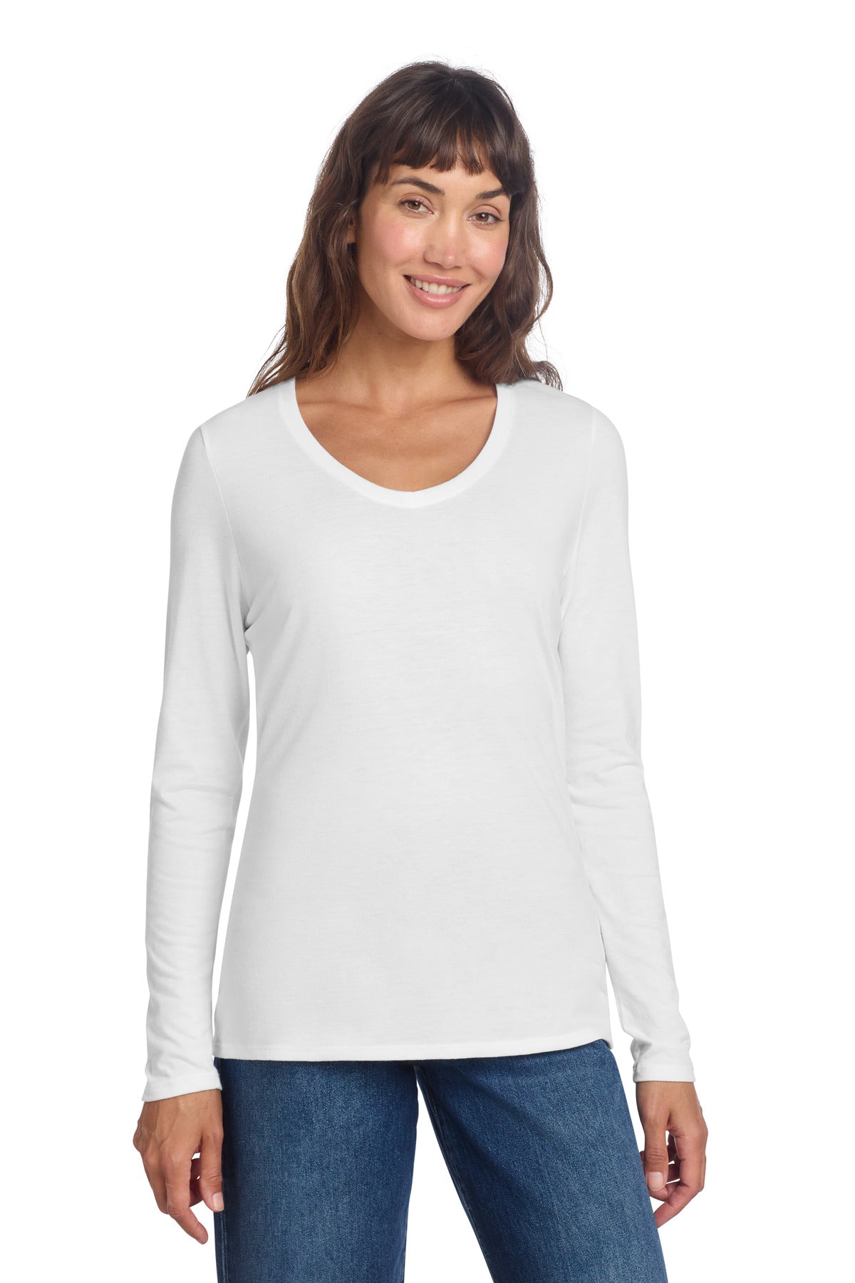 Women's Perfect Tri Long Sleeve V-Neck Tee