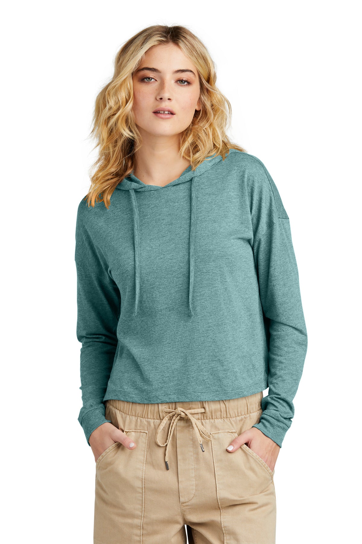 Women's Tri-Blend Midi Long Sleeve Hoodie