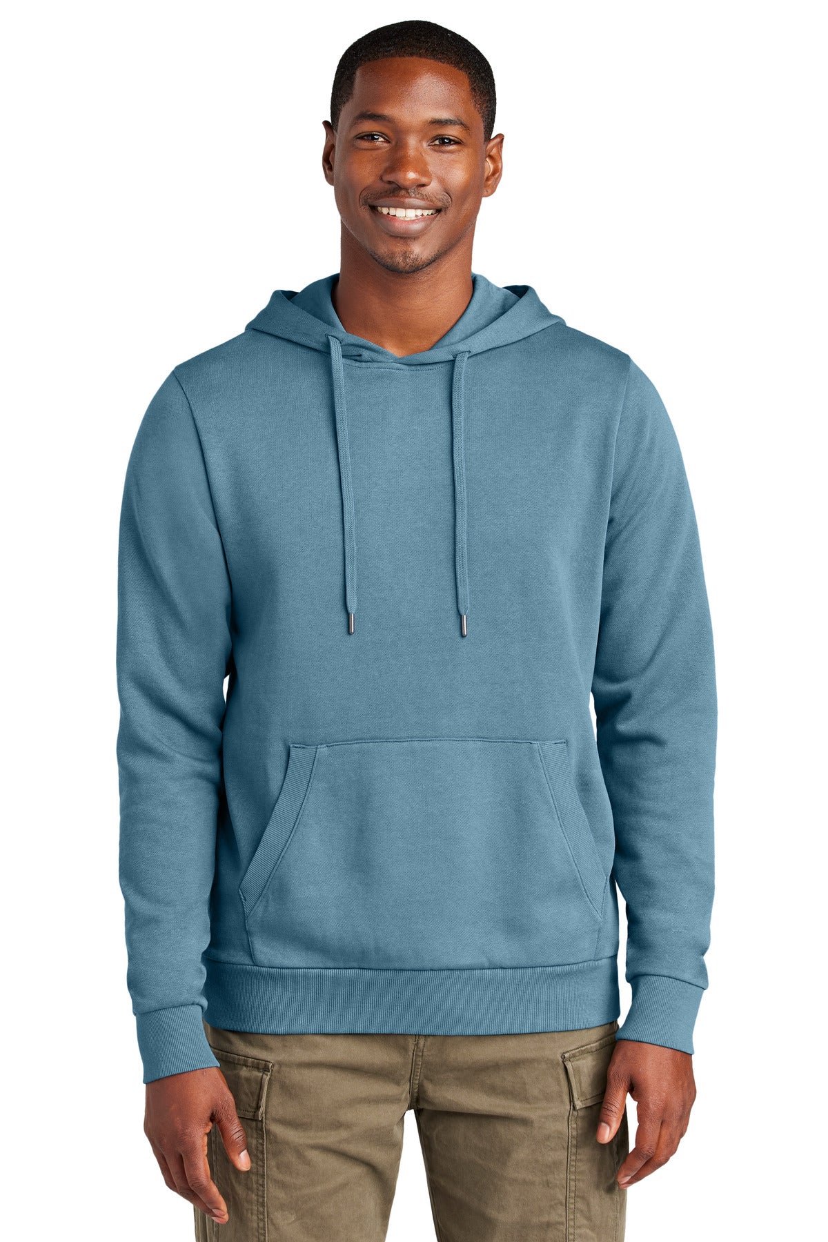 Vintage-Inspired Pigment-Dyed Fleece Hoodie