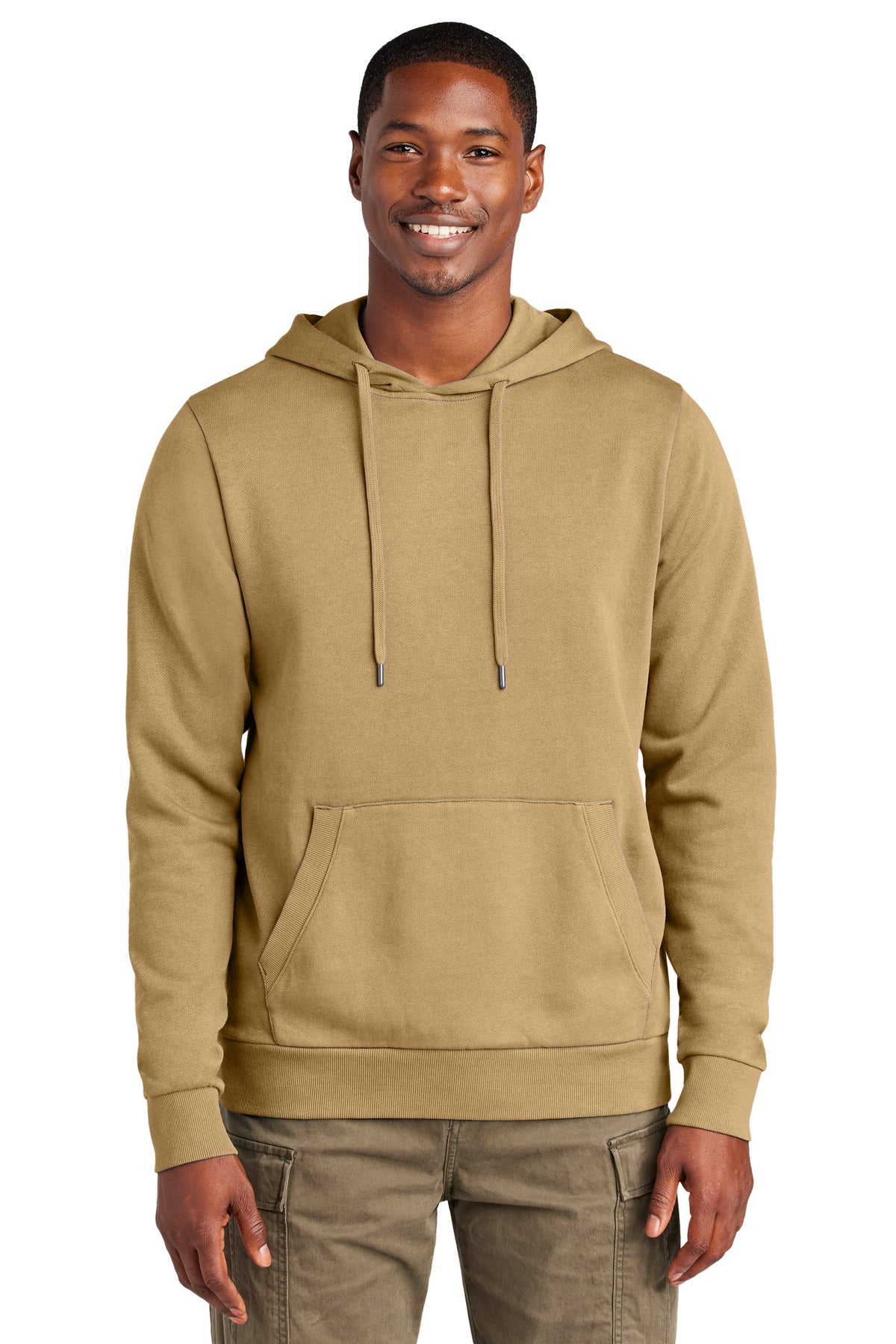 Vintage-Inspired Pigment-Dyed Fleece Hoodie