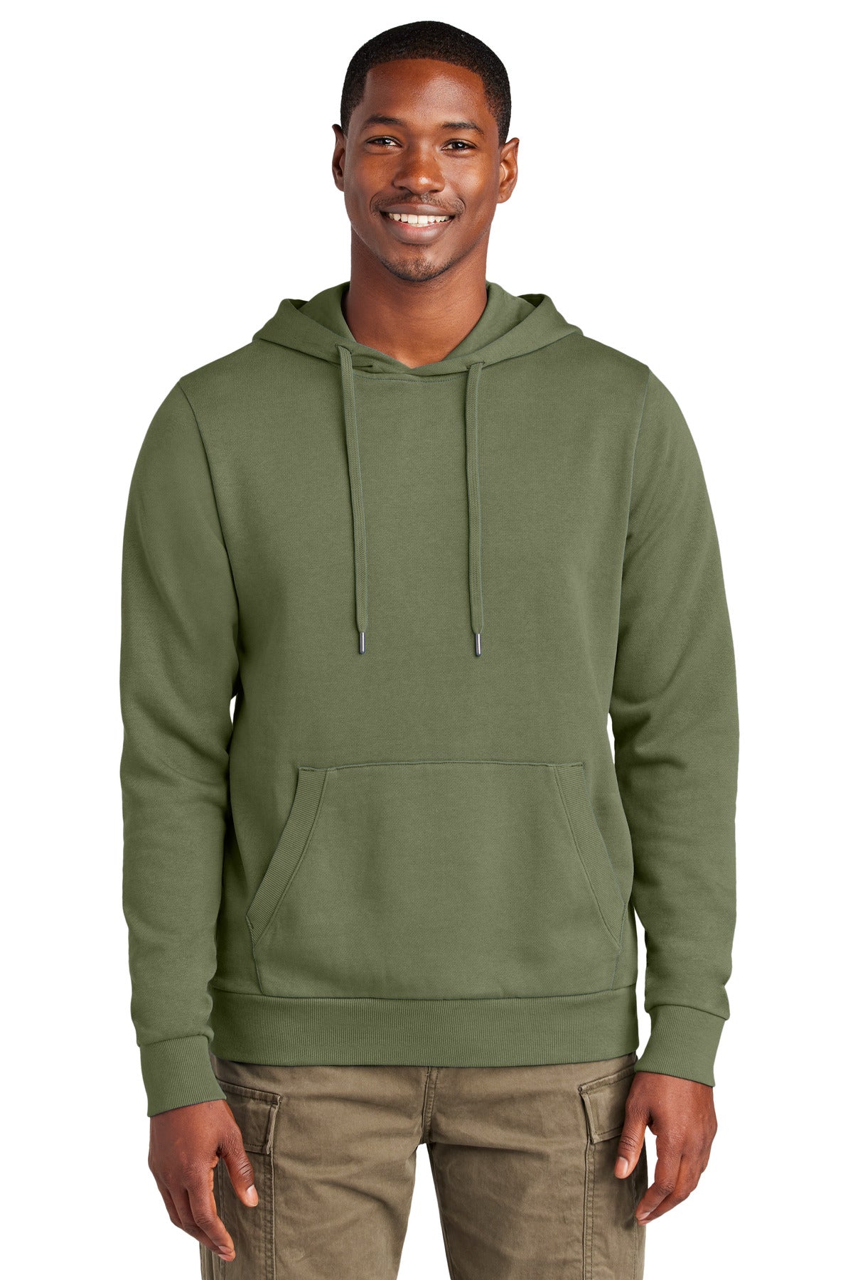 Vintage-Inspired Pigment-Dyed Fleece Hoodie