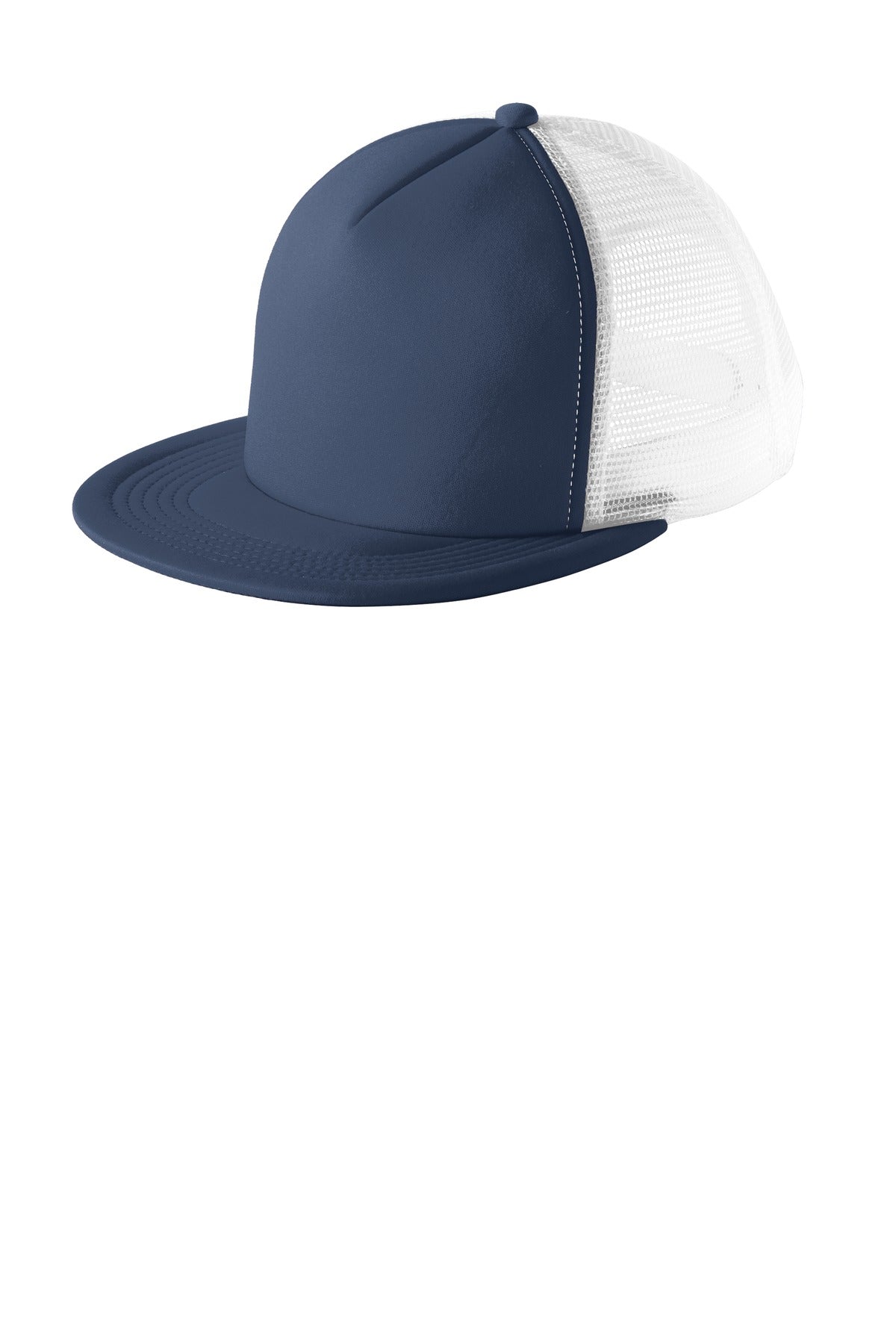 Flat Bill Snapback Trucker Cap