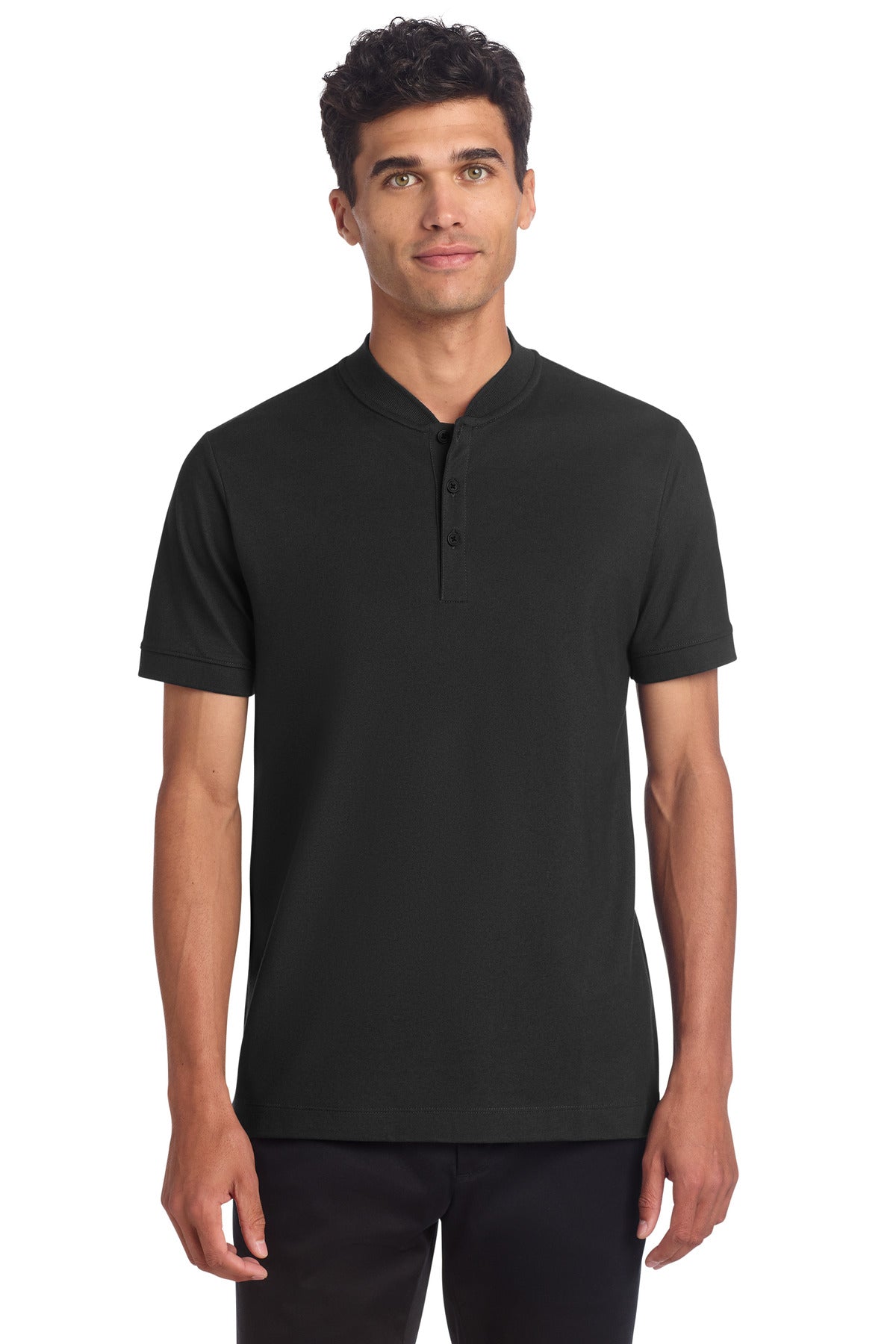 Stretch Pique Henley