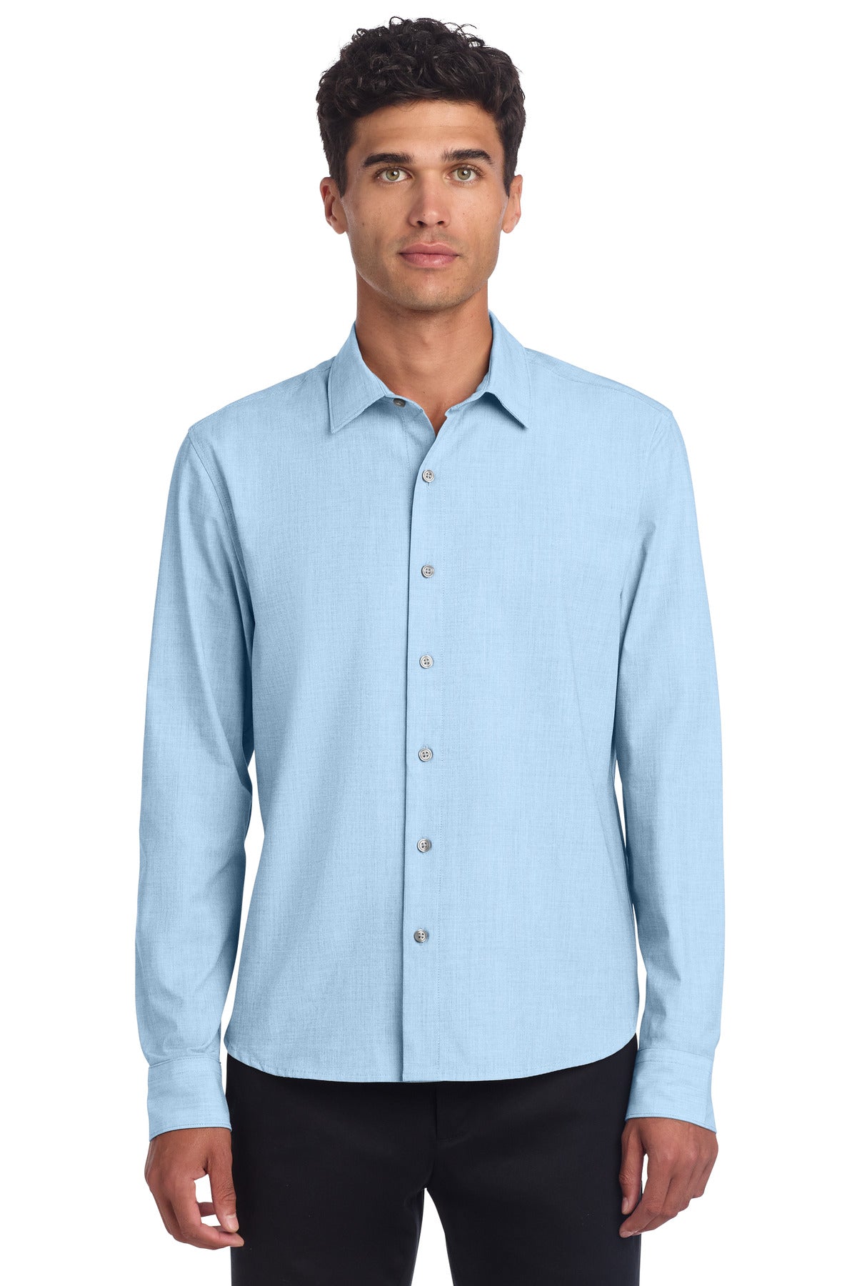 Long Sleeve Stretch Woven Shirt