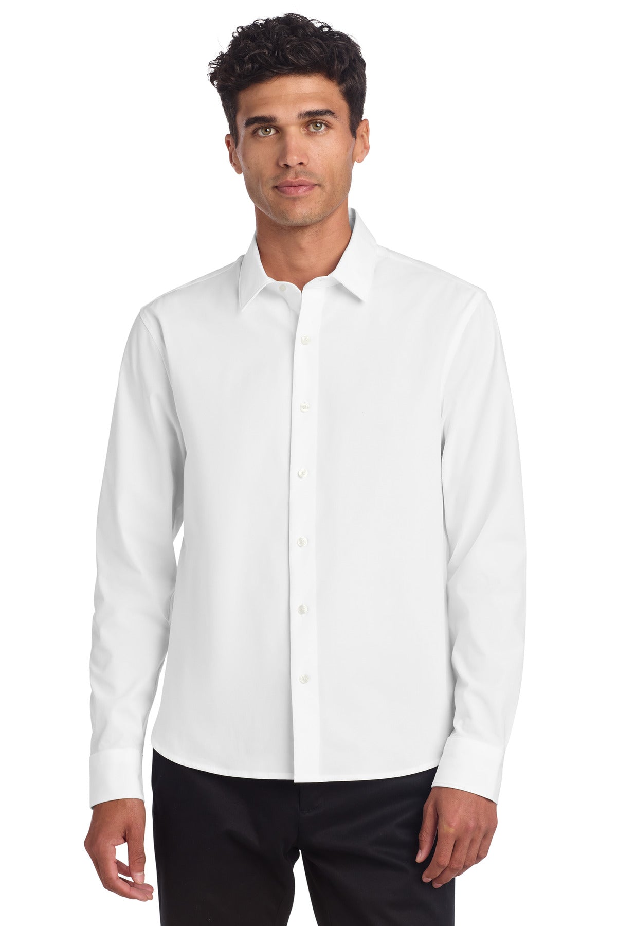 Long Sleeve Stretch Woven Shirt