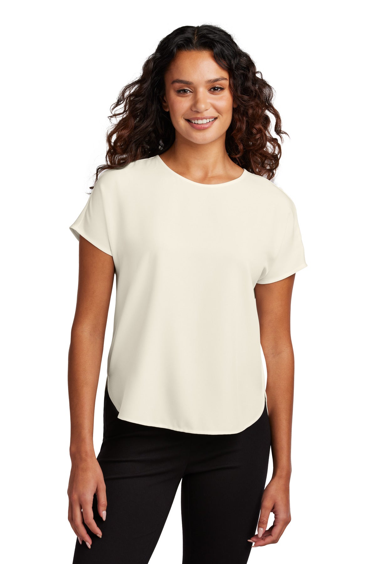 Women's Stretch Crepe Crew Top