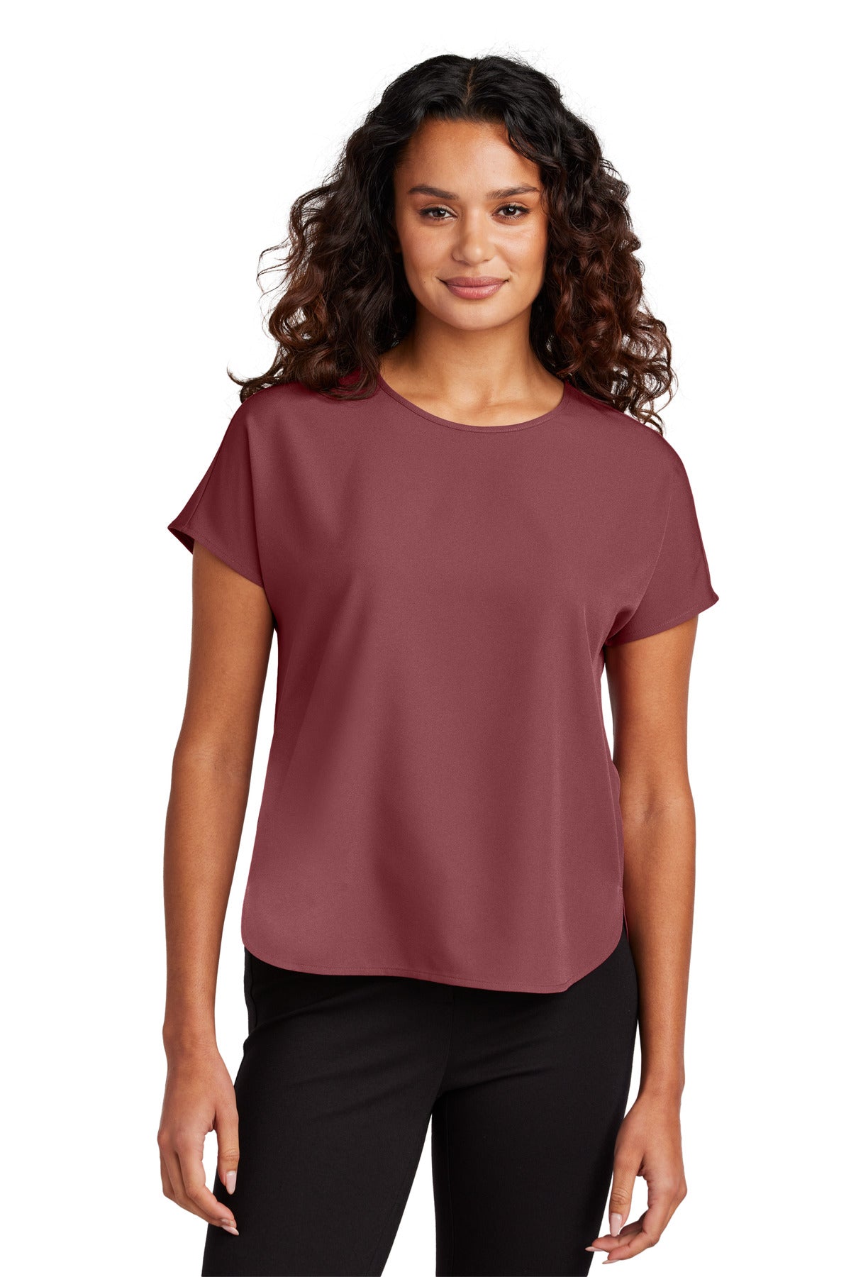 Women's Stretch Crepe Crew Top
