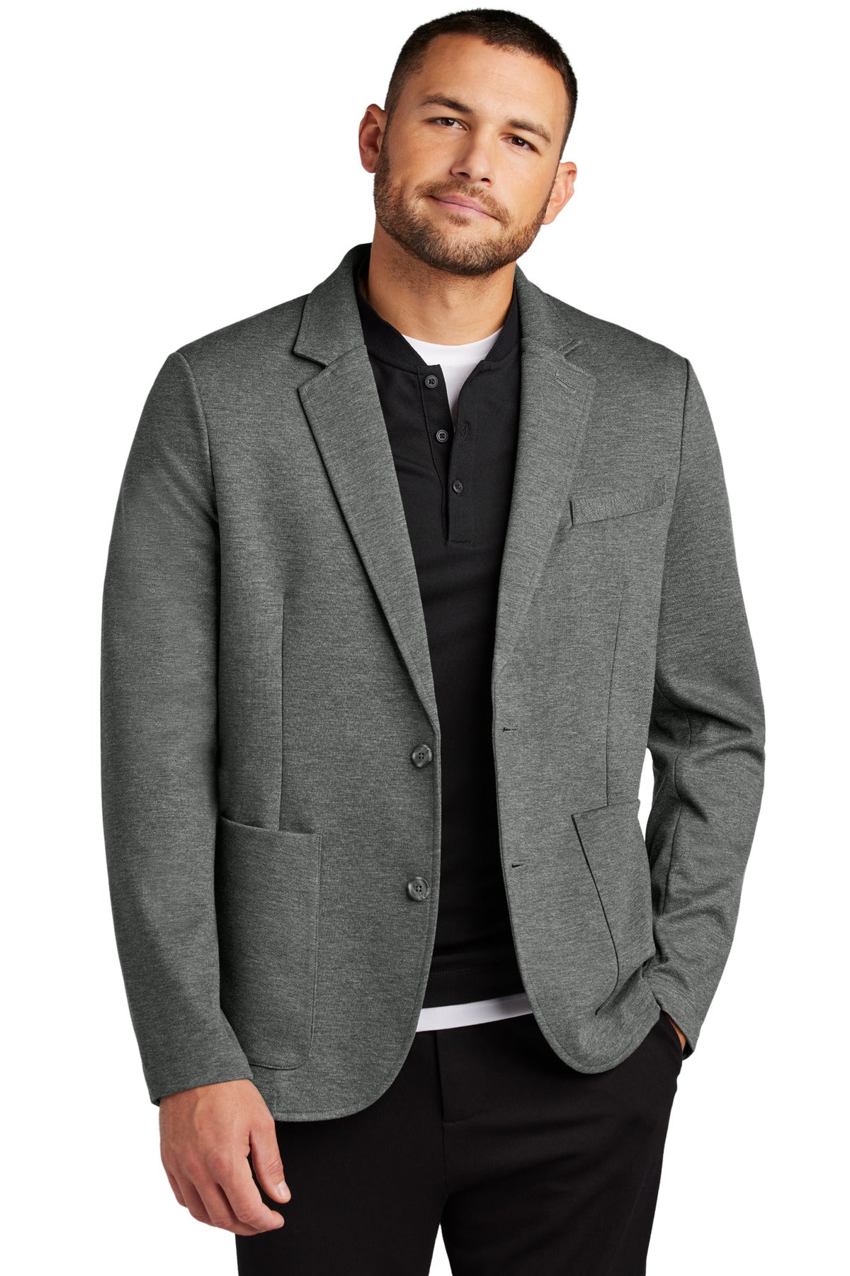 Relaxed Knit Blazer