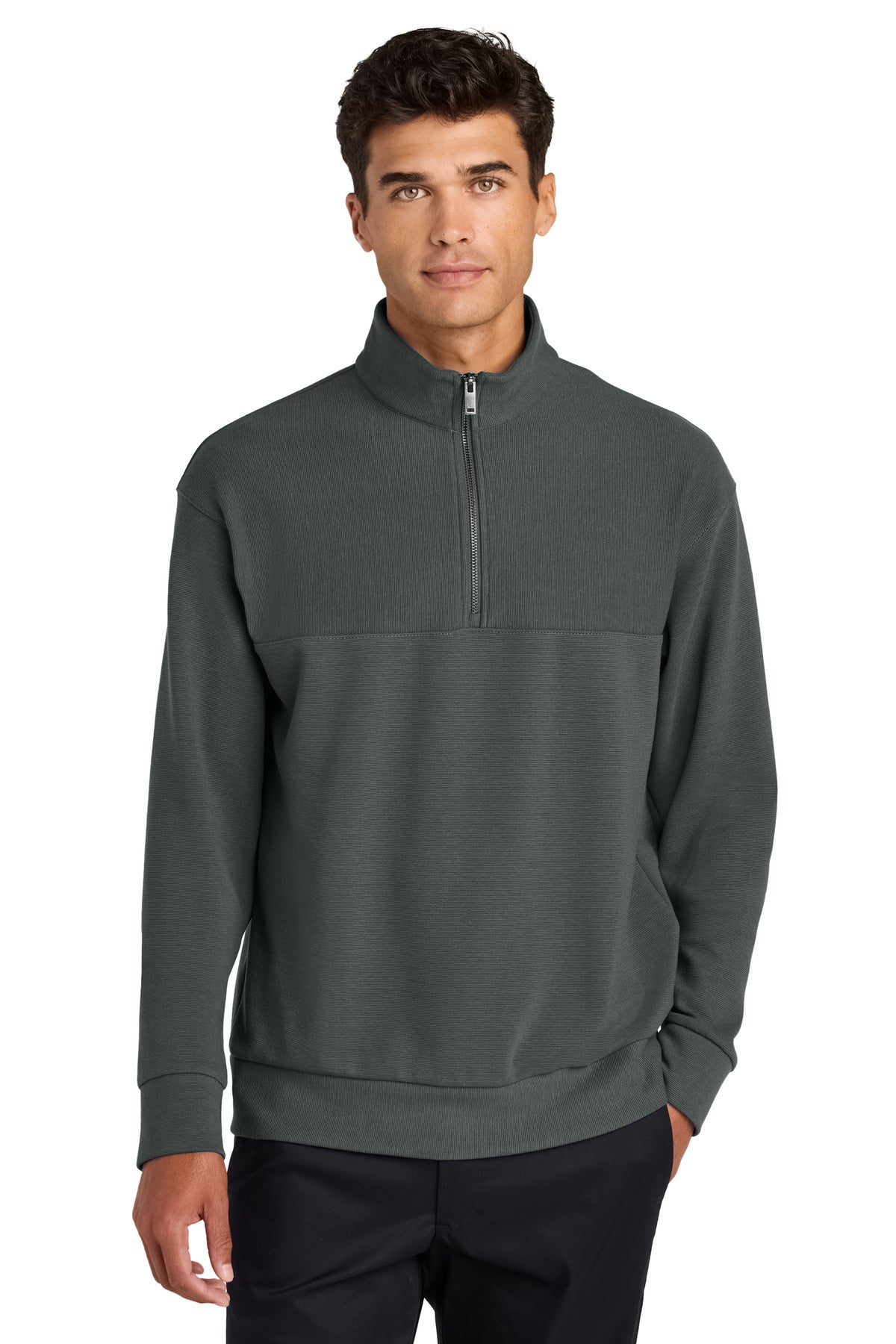Linear Texture Quarter-Zip