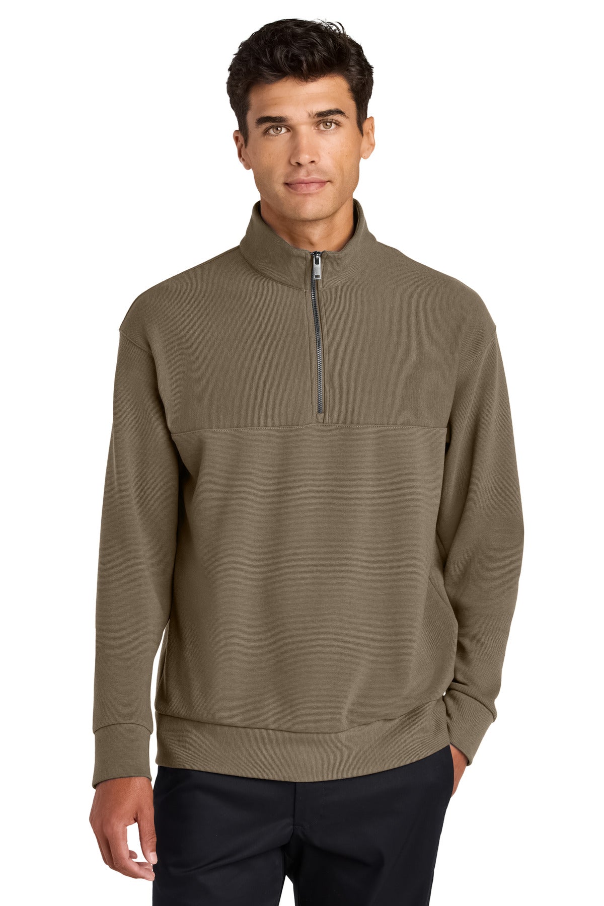 Linear Texture Quarter-Zip