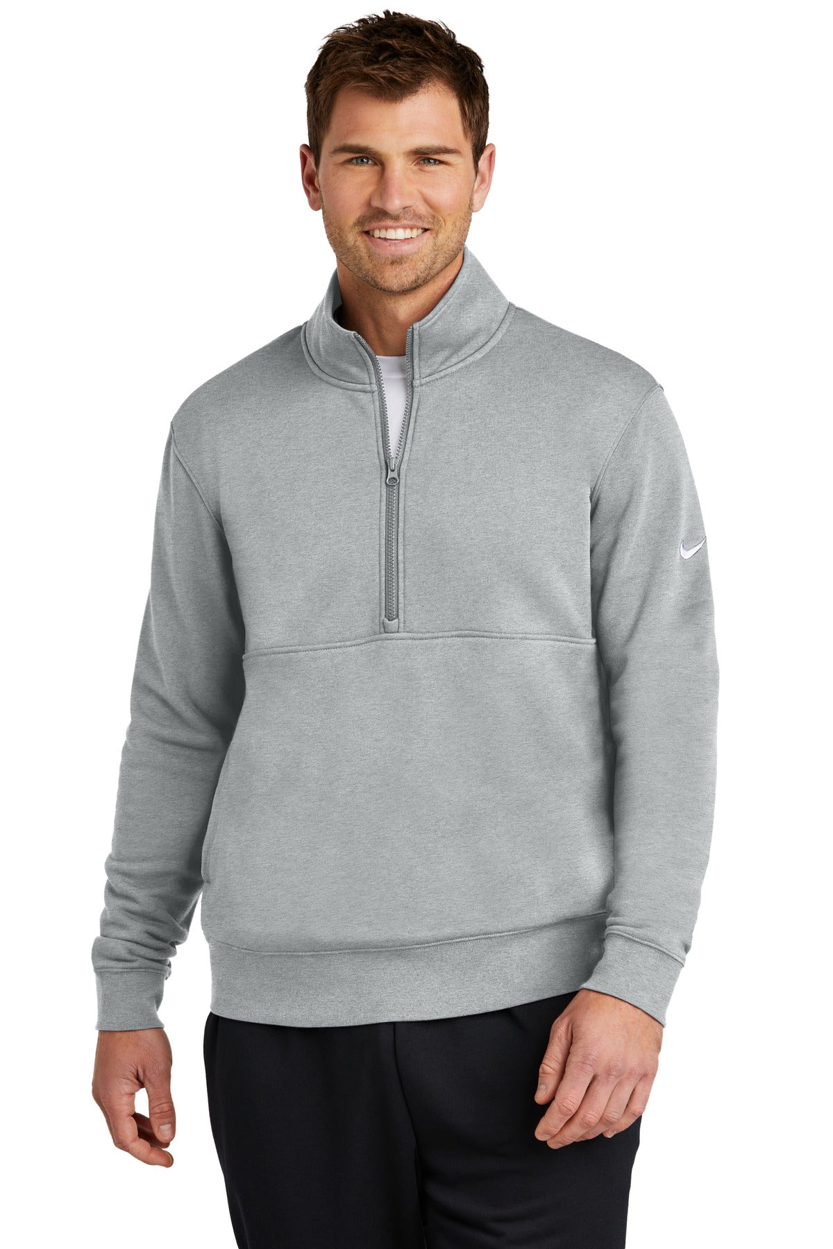 Club Fleece Sleeve Swoosh 1/2-Zip